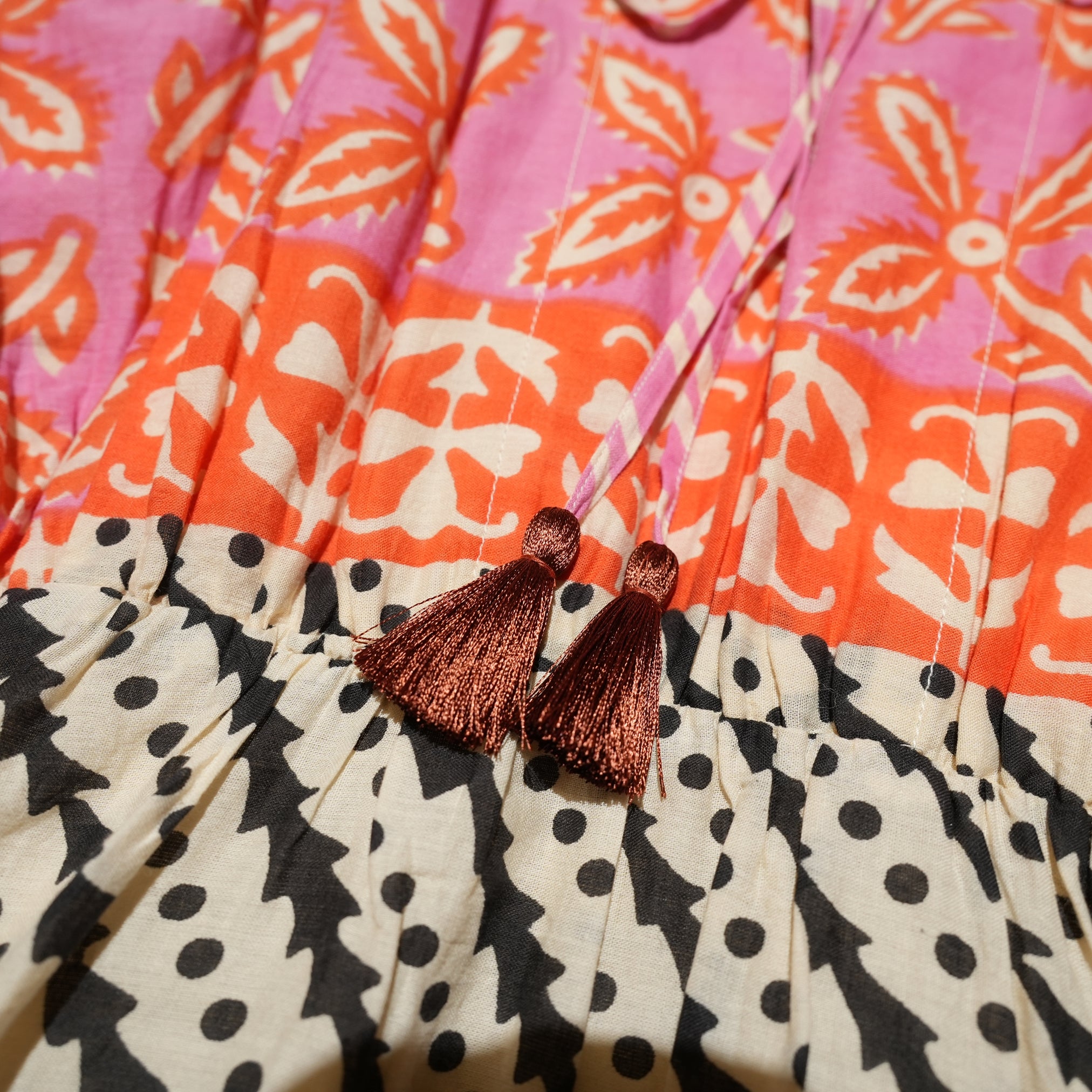 MURAL PRINT LSV DRESS – Pink | SARAMALLIKA