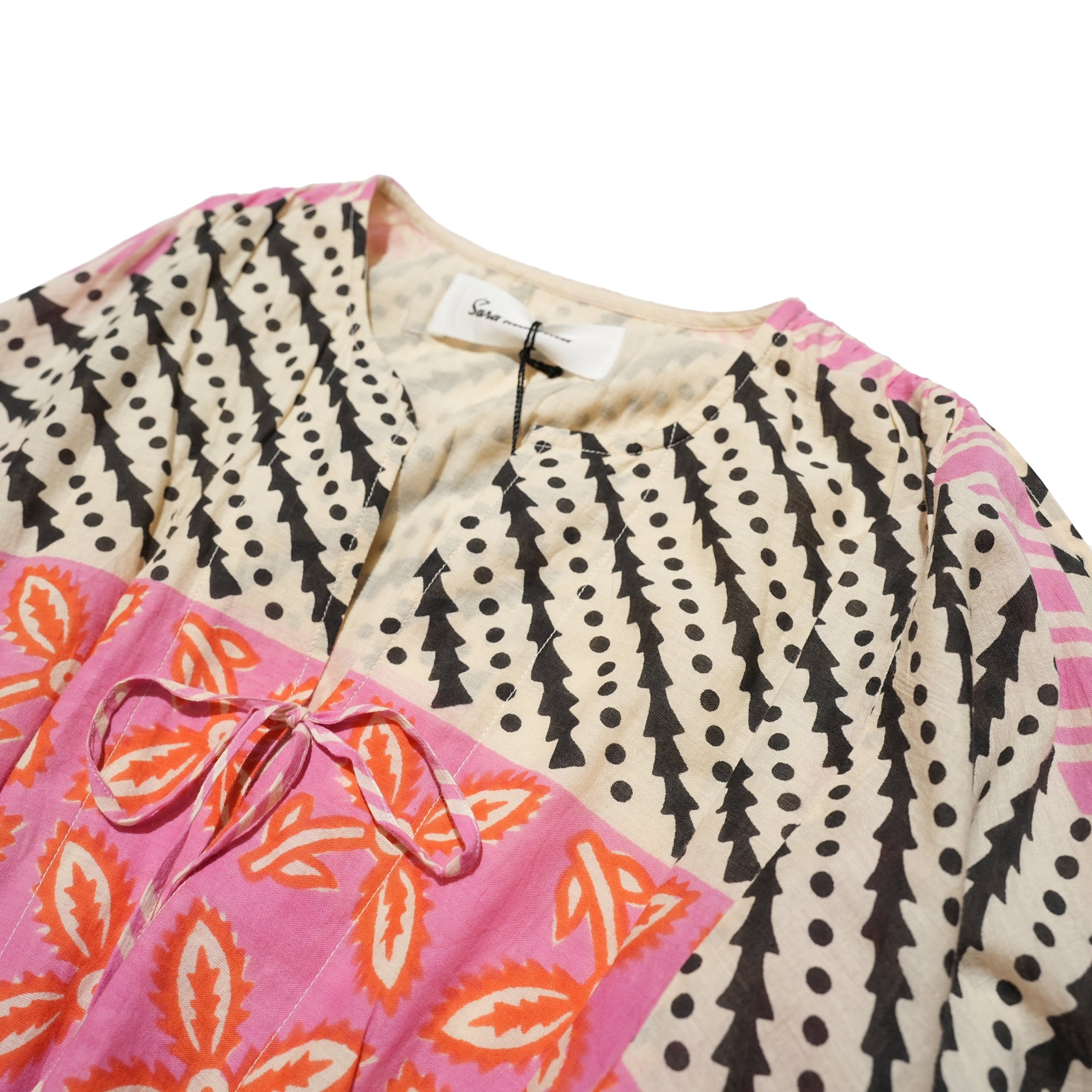 MURAL PRINT LSV DRESS – Pink | SARAMALLIKA