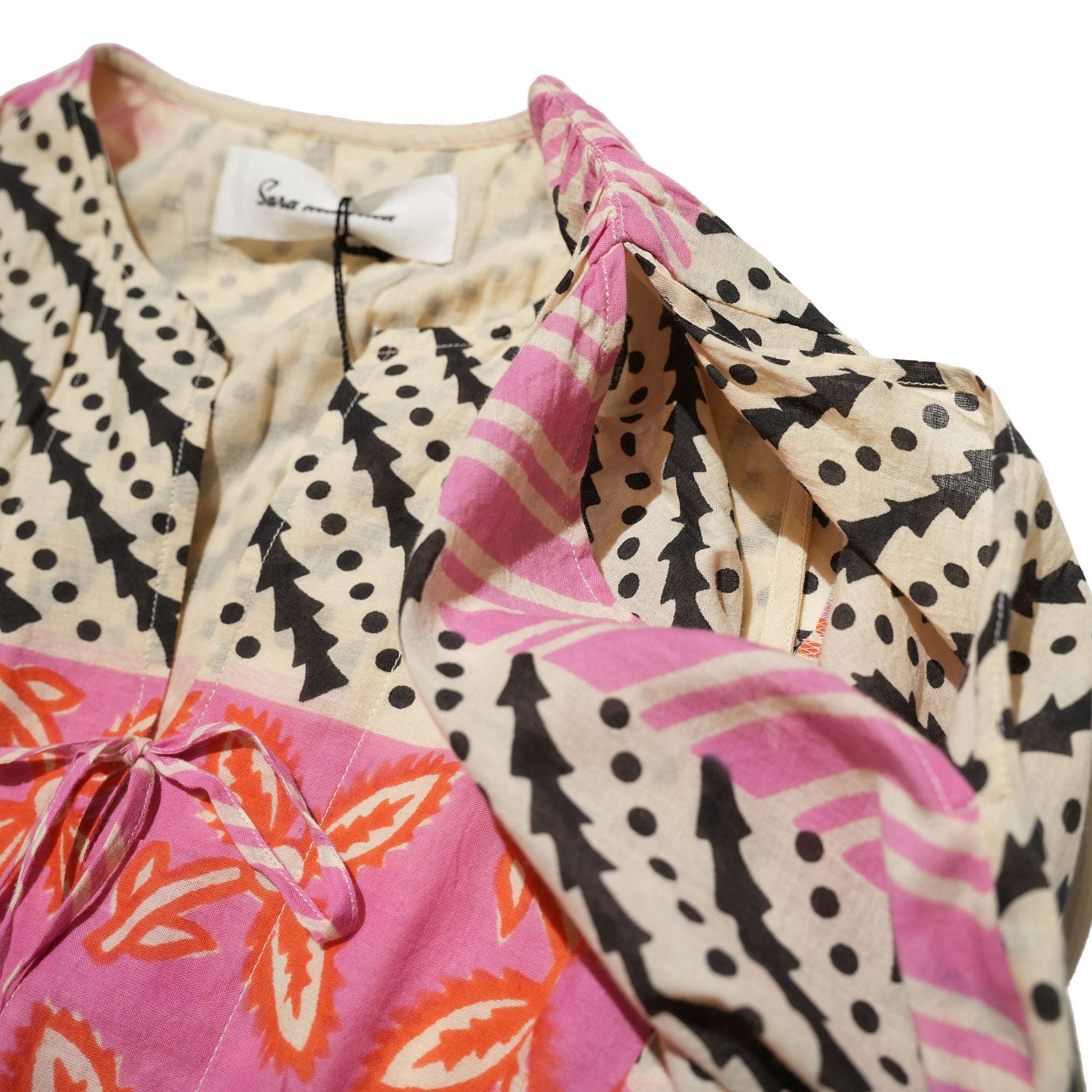 MURAL PRINT LSV DRESS – Pink | SARAMALLIKA