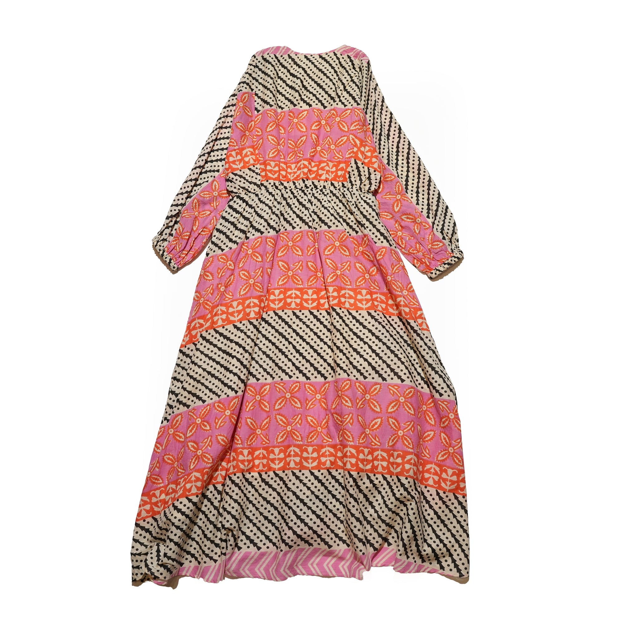 MURAL PRINT LSV DRESS – Pink | SARAMALLIKA
