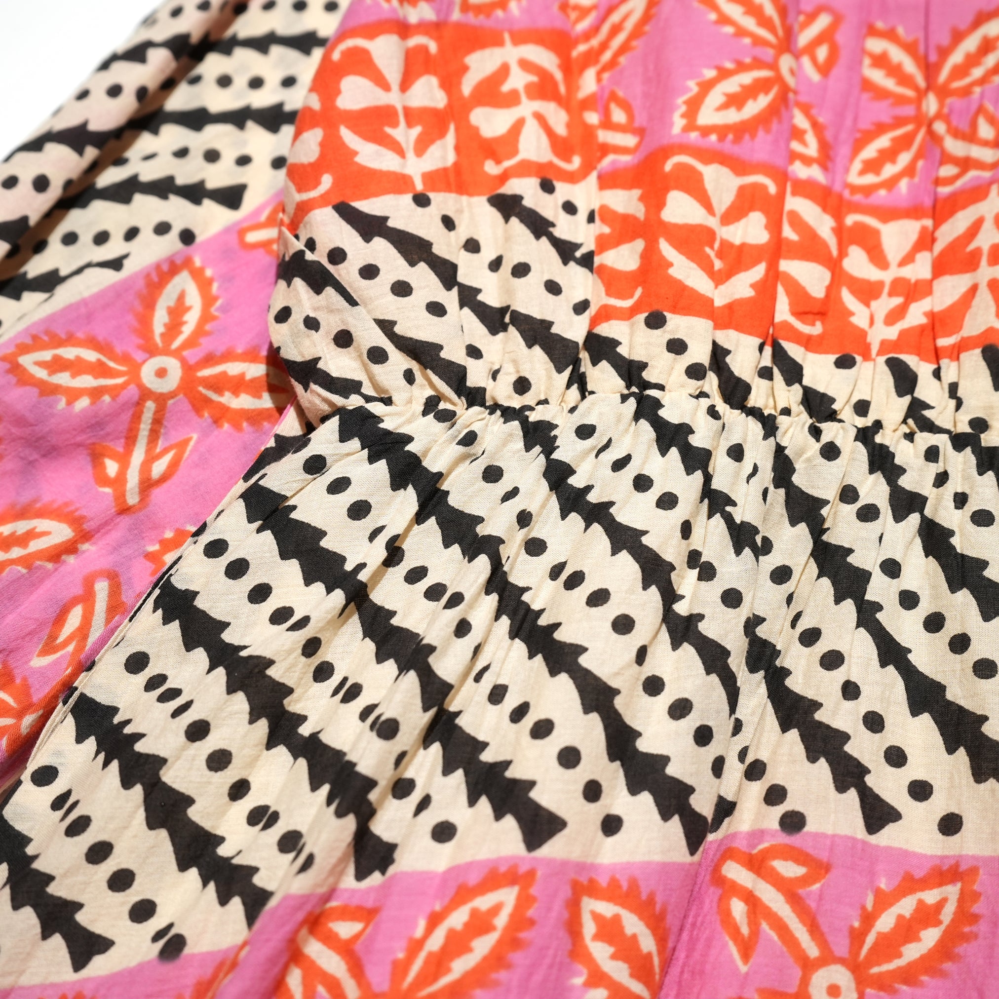 MURAL PRINT LSV DRESS – Pink | SARAMALLIKA