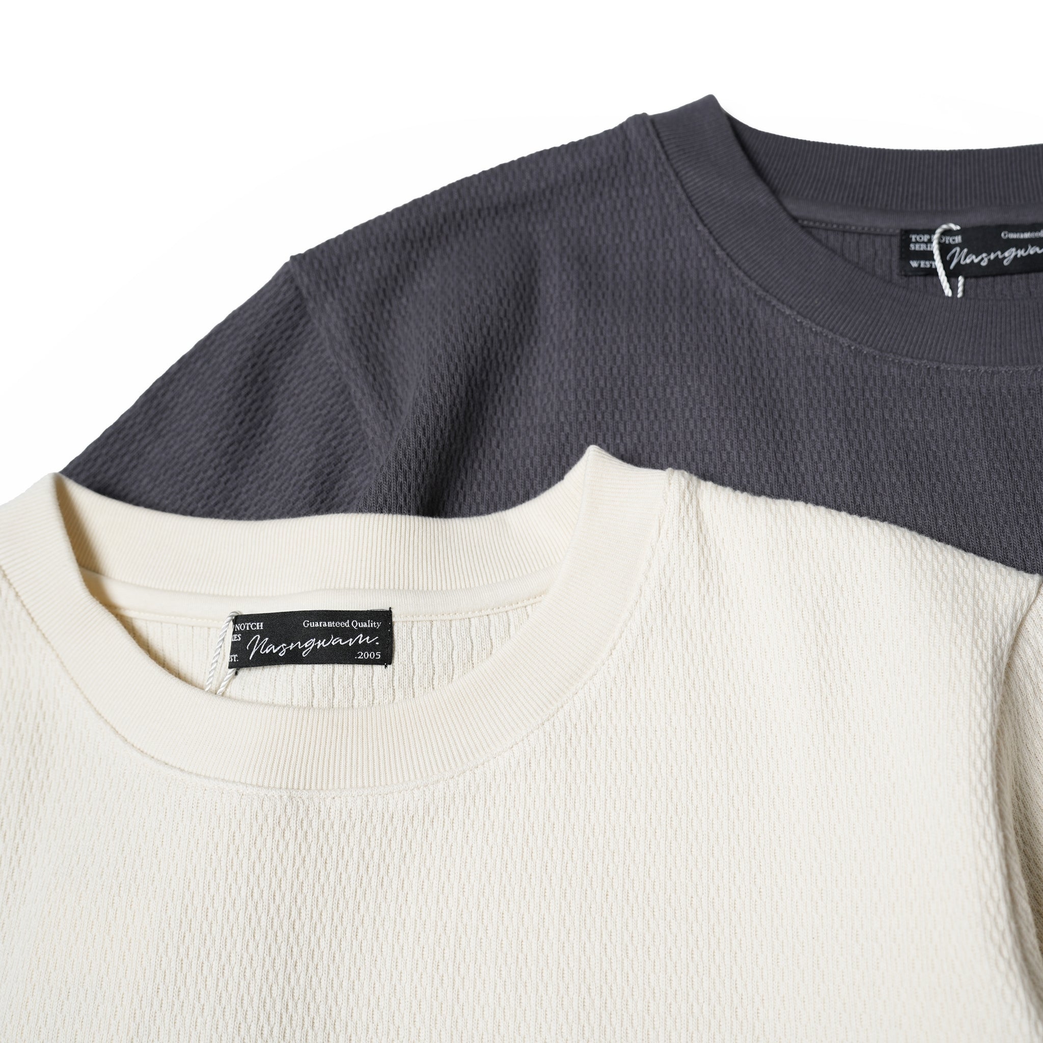 C2315907 | ANY TIME TEE | Color:01-Natural/02-Charcoal【NASNGWAM_ナスングワム】
