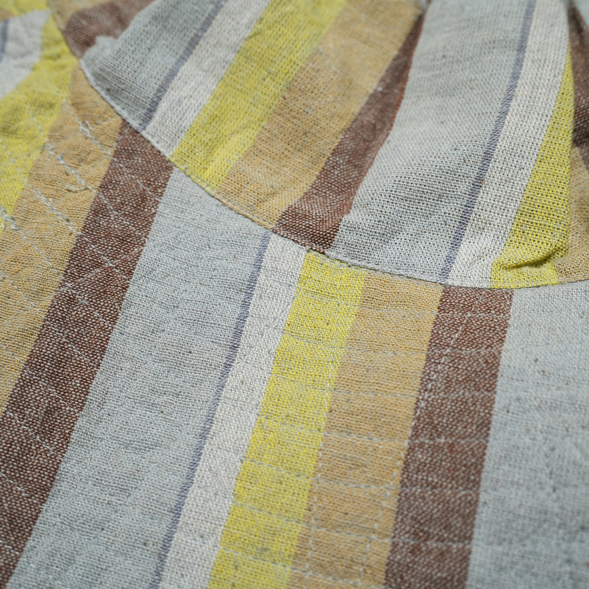 027041SB5 | WIDE STRIPE HAT | Color:Yellow【SARA MALLIKA_サラマリカ】【ネコポス選択可能】