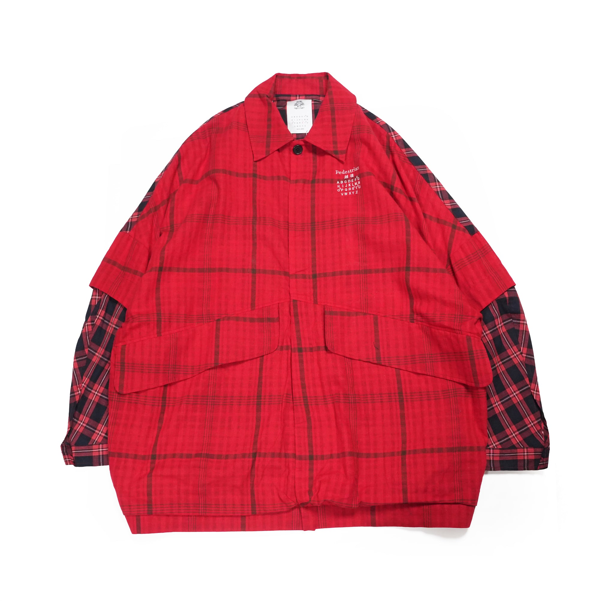 TRIBE EMBROI CHANGE JACKET | Color_Red | No_SF26SS-15_Red【STOF_ストフ】