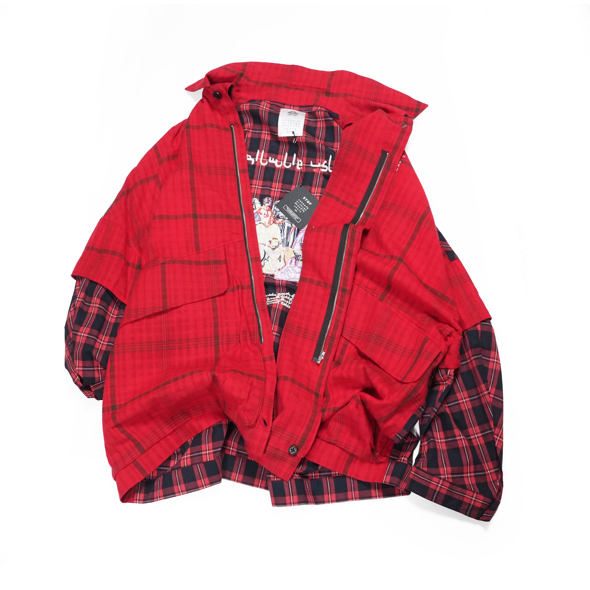 TRIBE EMBROI CHANGE JACKET– Red | STOF