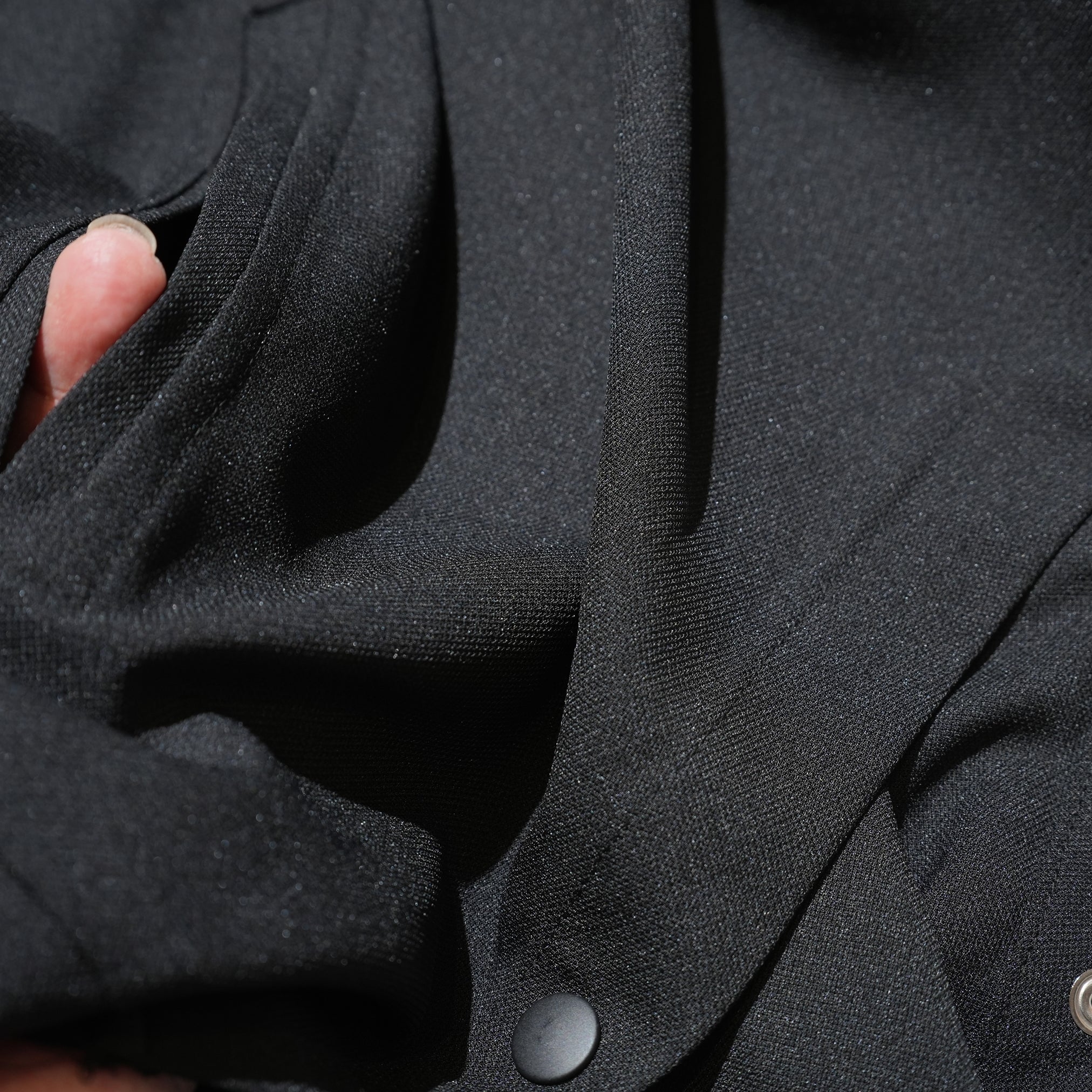 SF24SS-14B | Reflax(R) Happi Poncho Hoodie | Color:Black【STOF_ストフ】【archive】