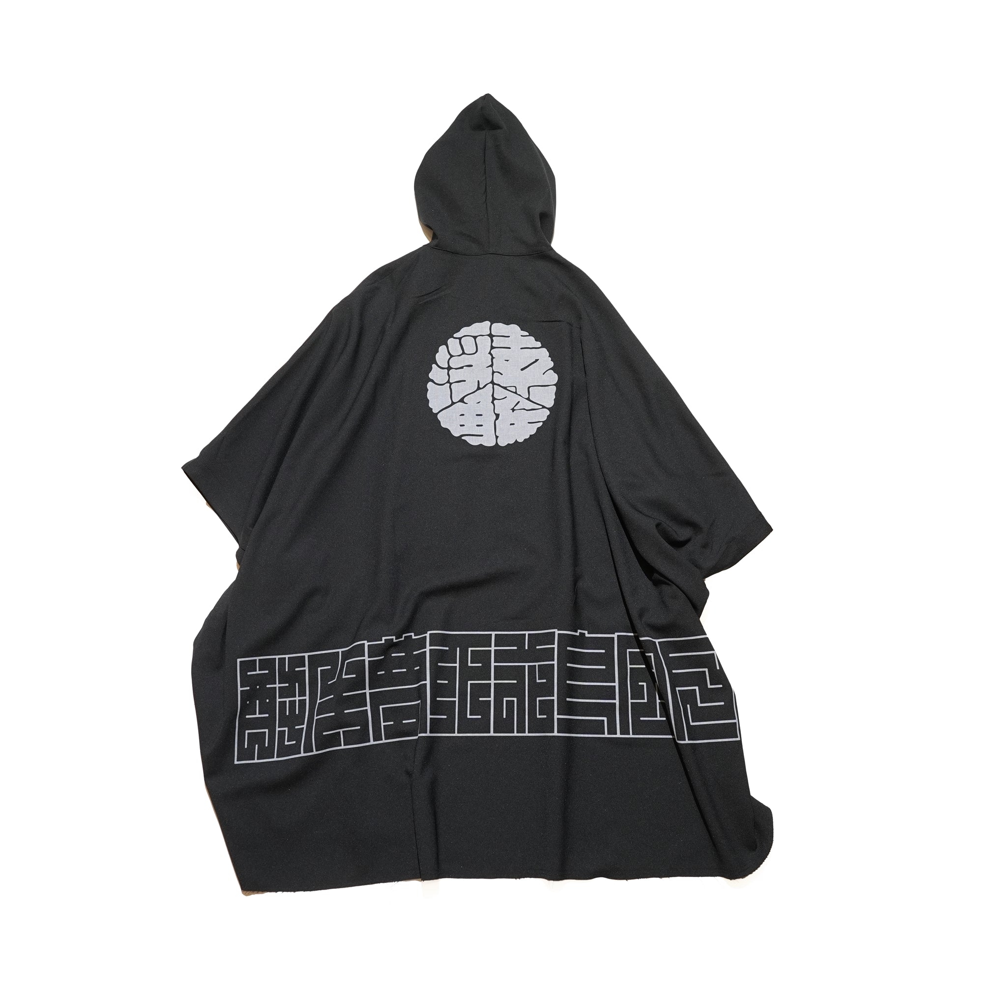SF24SS-14B | Reflax(R) Happi Poncho Hoodie | Color:Black【STOF_ストフ】【archive】