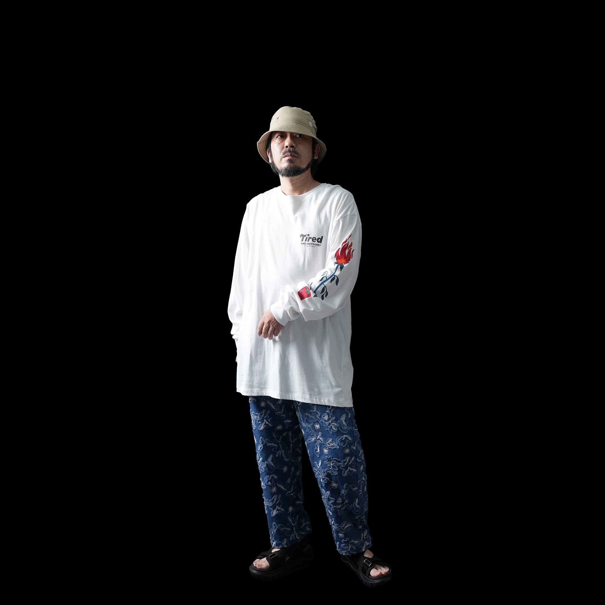 TS00244 | NOTHINGTH LS TEE (ORGANIC) – White | TIRED