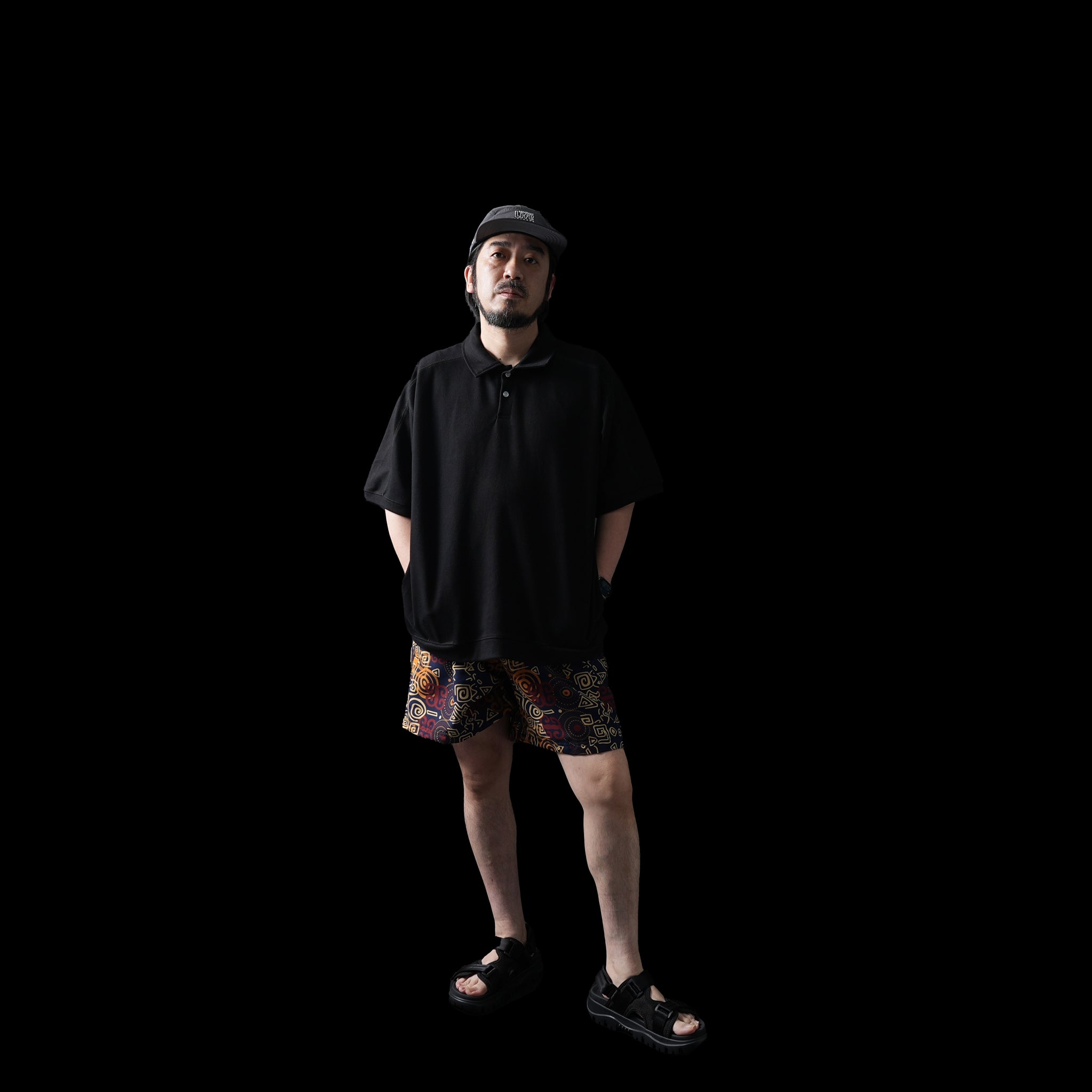M31351-4 | Easy Baggy Shorts w/ Quick Release Buckle | Color:Shawn Print【MONITALY_モニタリー】【archive】