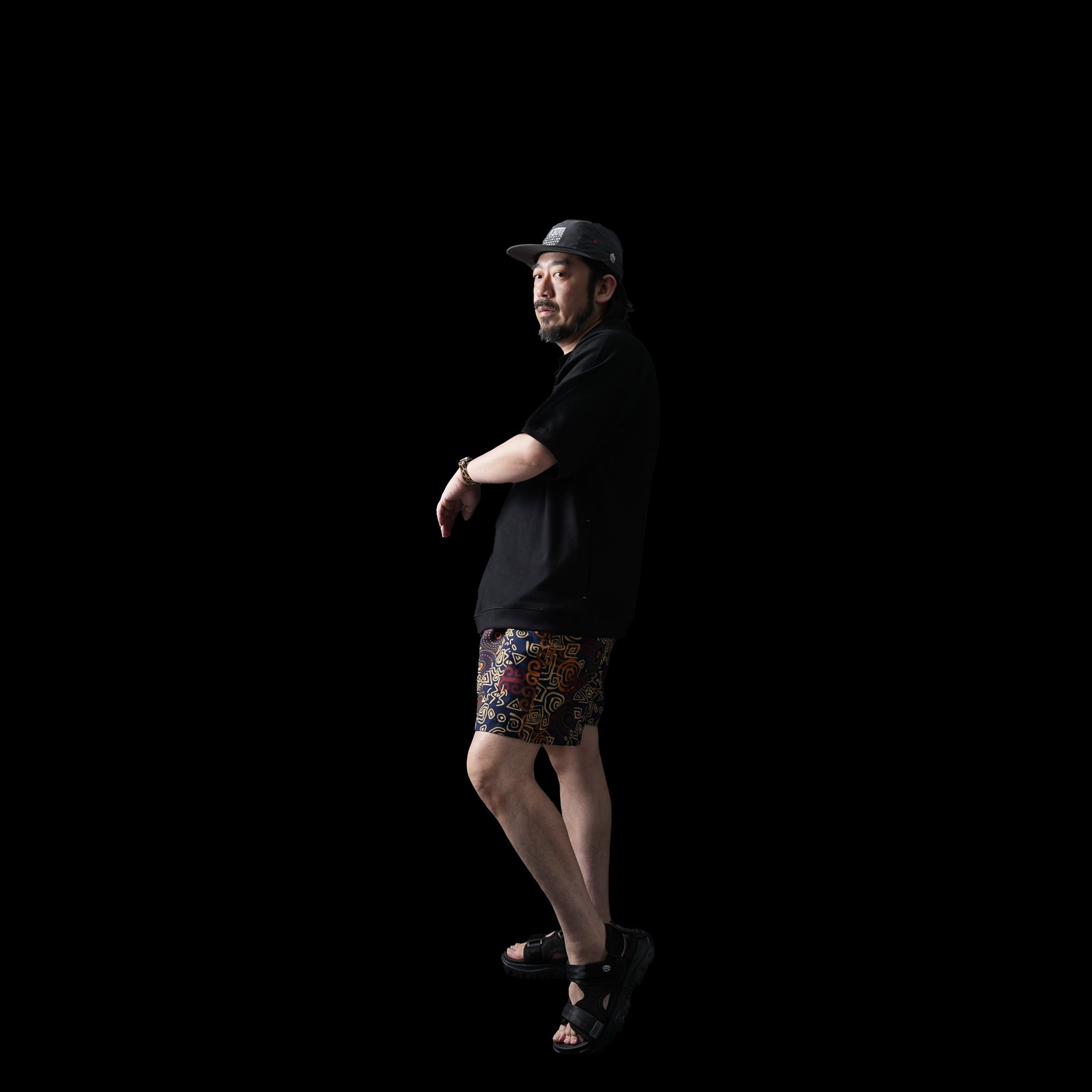 M31351-4 | Easy Baggy Shorts w/ Quick Release Buckle | Color:Shawn Print【MONITALY_モニタリー】