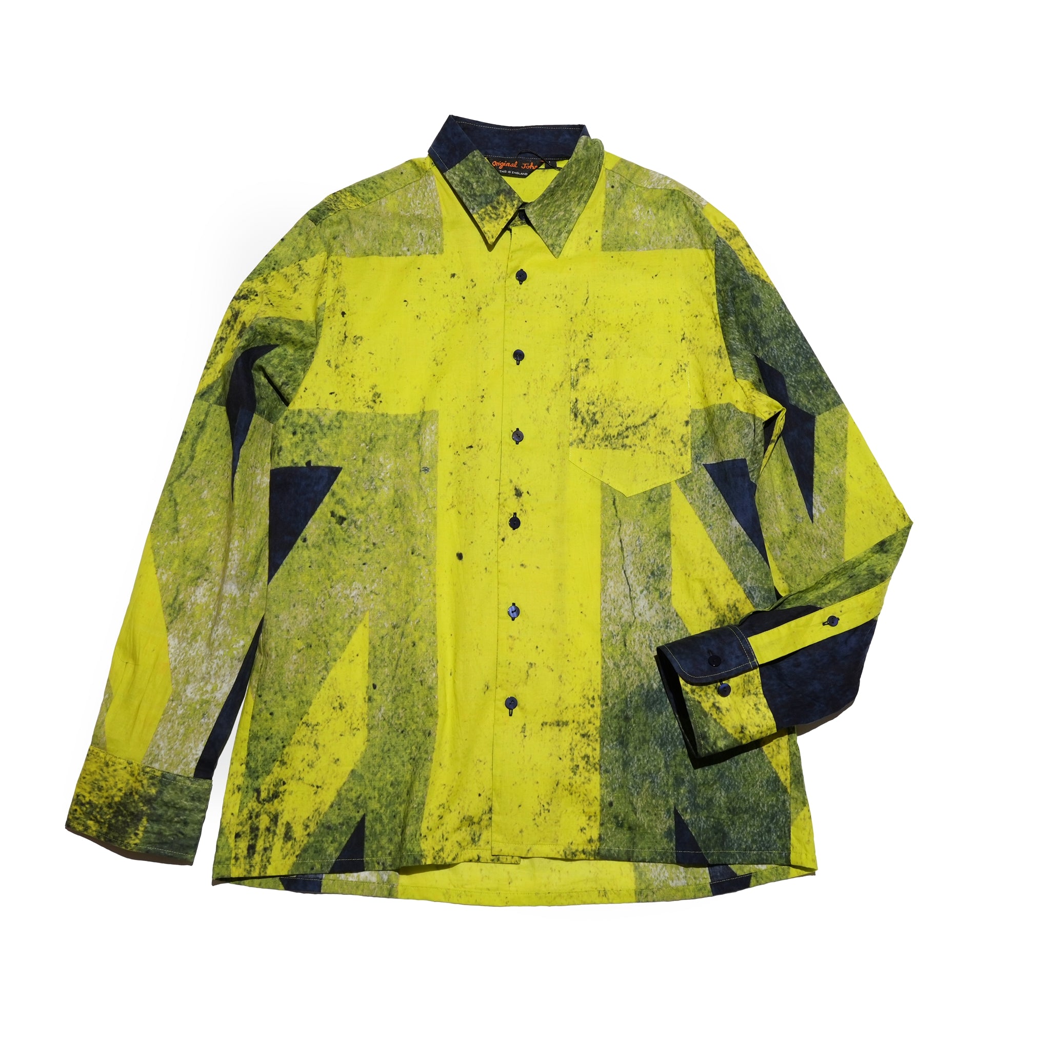 SH531 | DUSTY UNIONJACK SHIRTS TRICOLOUR | Color:Tricolour/Yellow【ORIGINAL JOHN_オリジナルジョン】