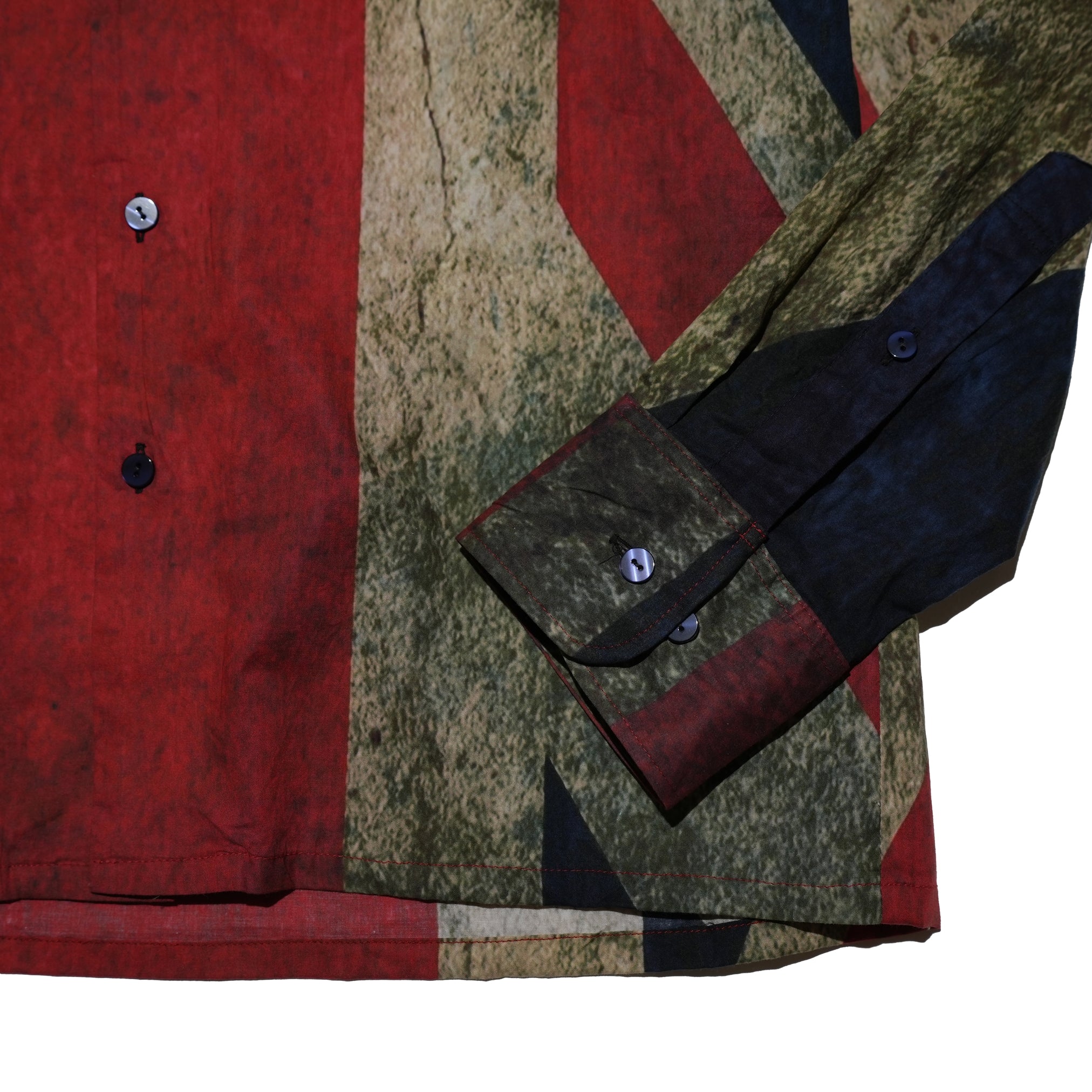SH531 | DUSTY UNIONJACK SHIRTS TRICOLOUR | Color:Tricolour/Yellow【ORIGINAL JOHN_オリジナルジョン】
