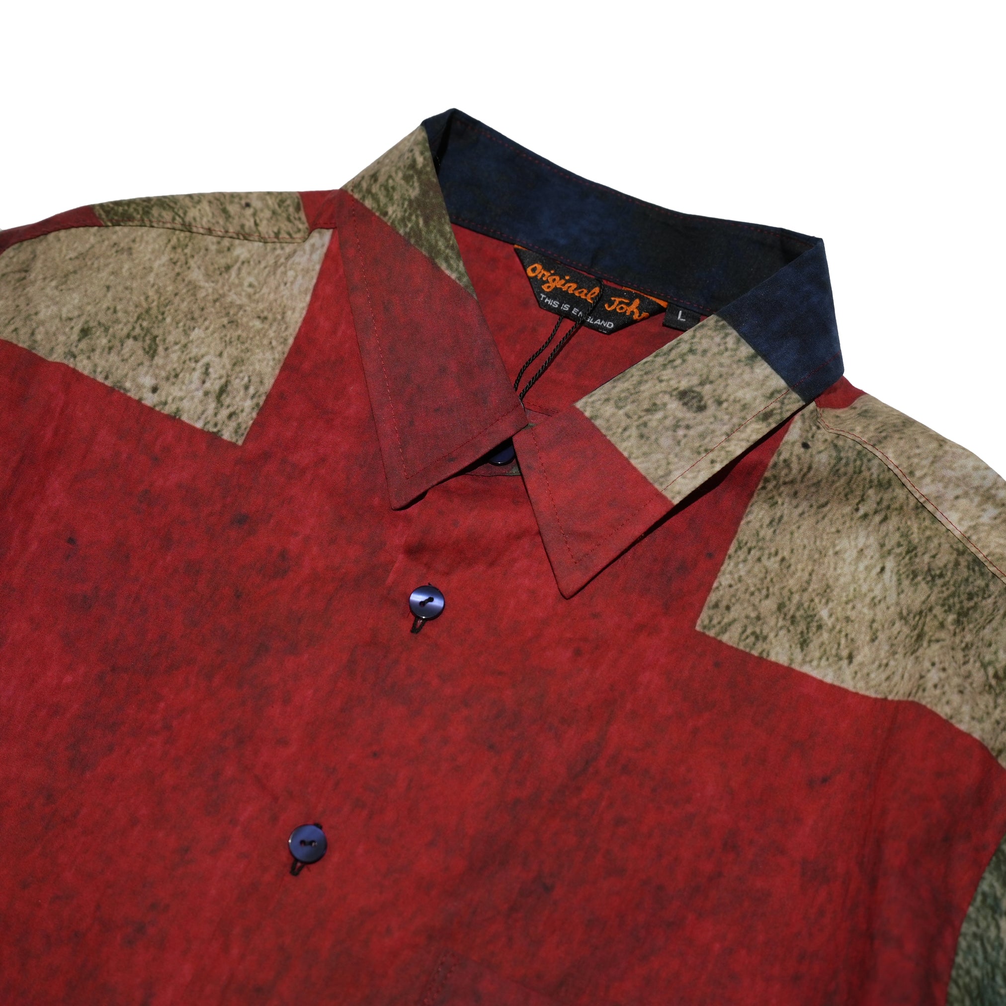 SH531 | DUSTY UNIONJACK SHIRTS TRICOLOUR | Color:Tricolour/Yellow【ORIGINAL JOHN_オリジナルジョン】