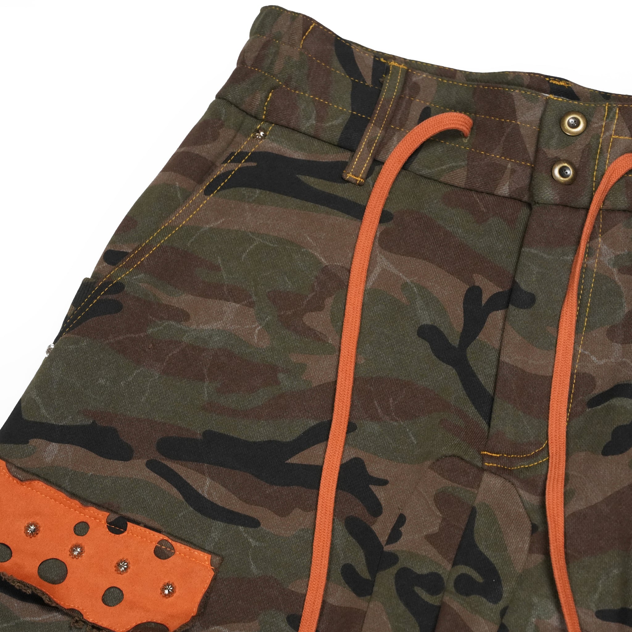Camo sweat shorts – Washed Camo | PLATEAU STUDIO