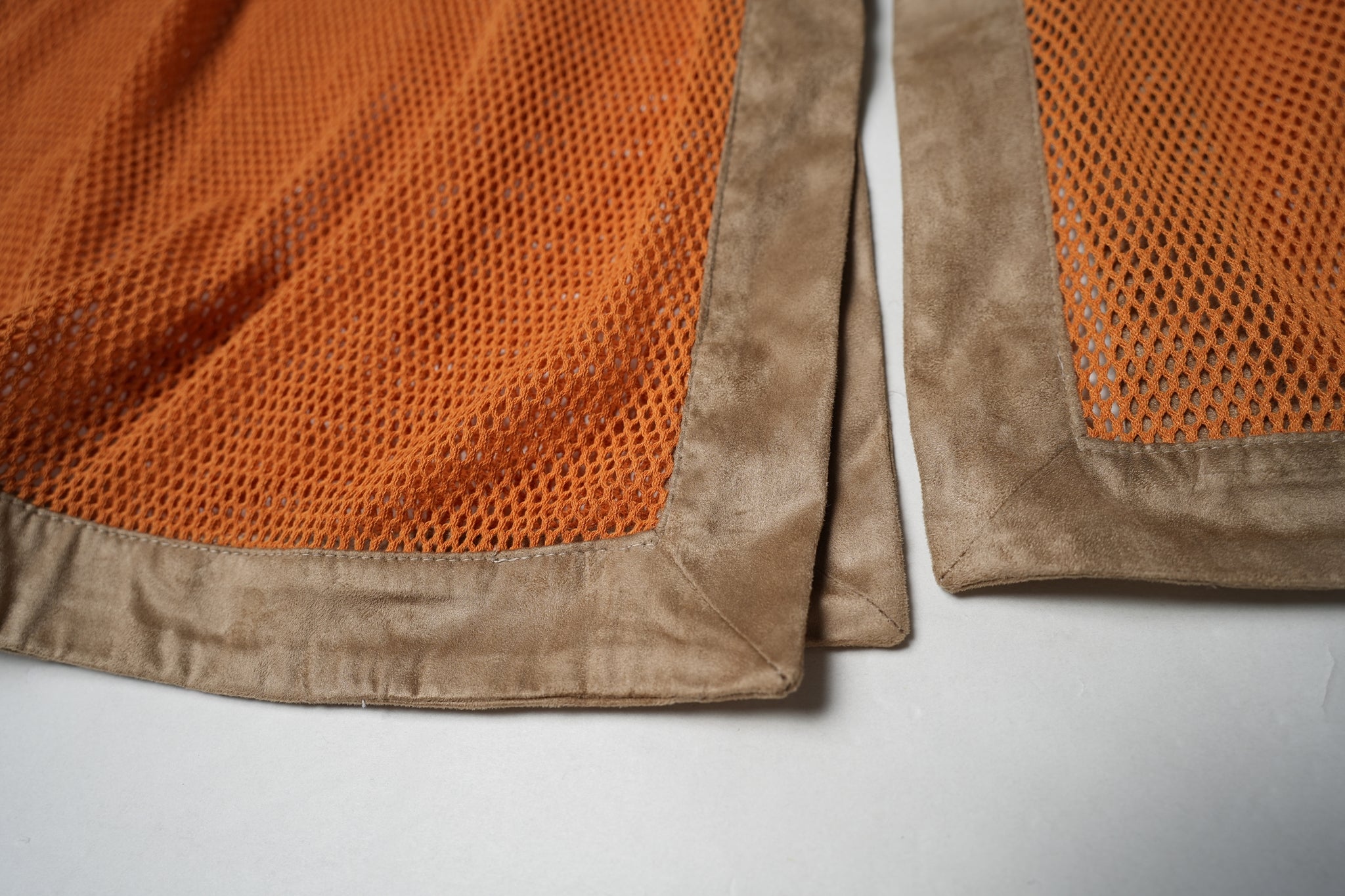 No:OinT-SK02 | Name:Screen door skirt | Color:Orange/Navy【OinT_オーインティー】