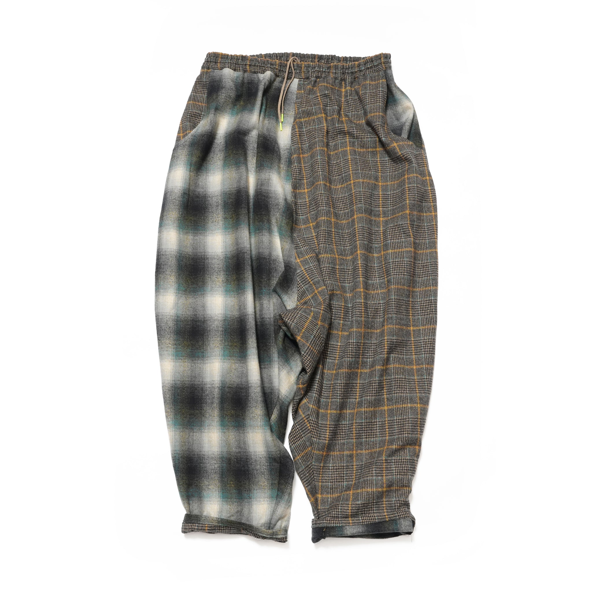 Half flannel check Wide Pants – Grey | STOF