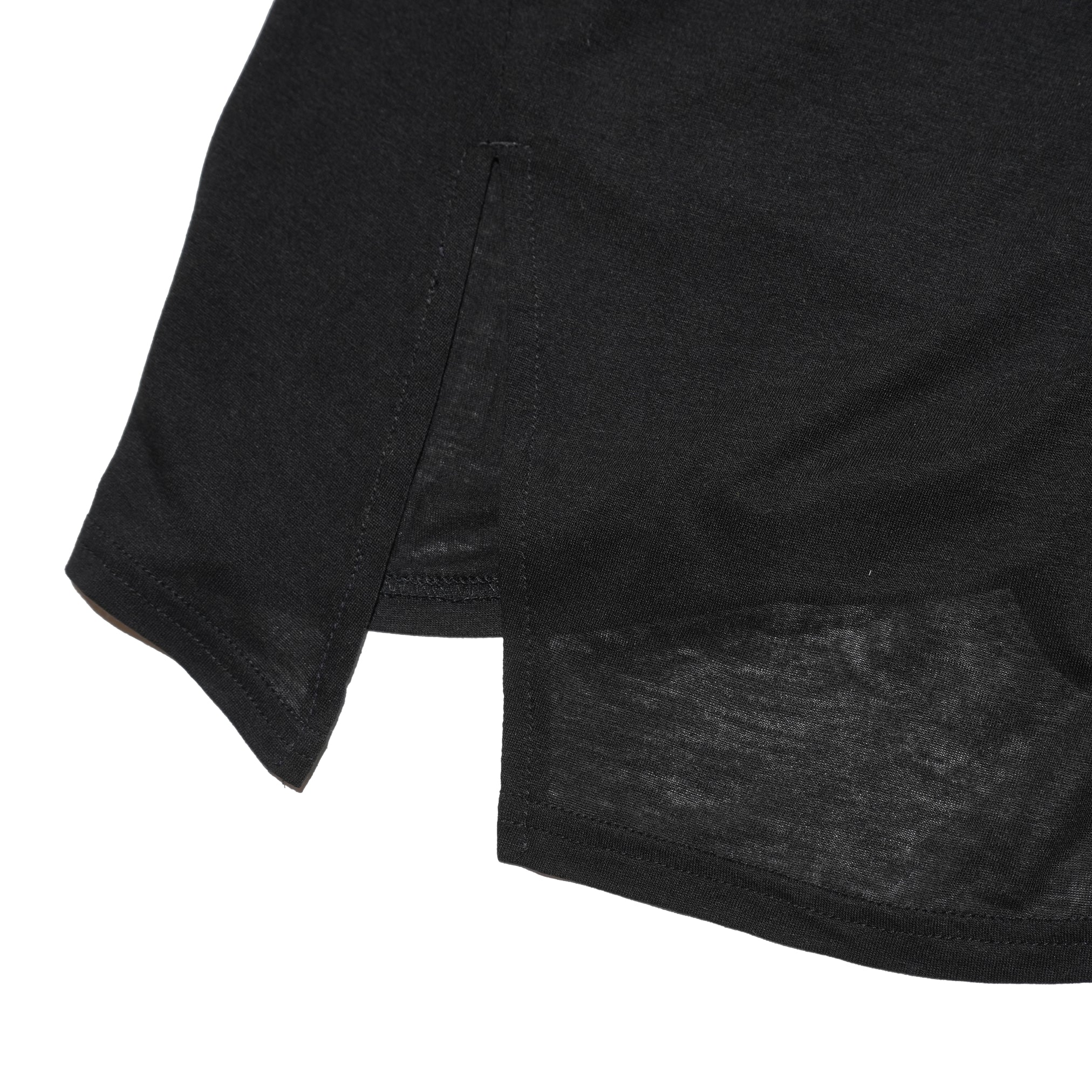 WHT24HBL4047 | SHEER LAYERED TEE | Color:Off White/Black【WHYTO_ホワイト】