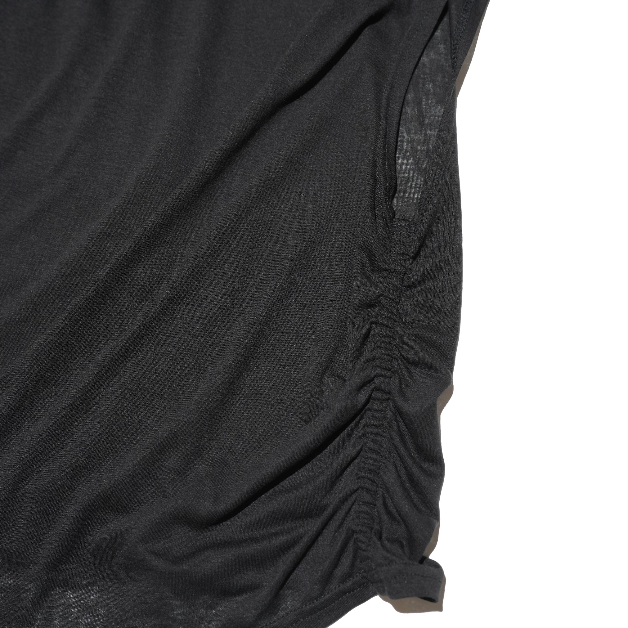 WHT24HBL4047 | SHEER LAYERED TEE | Color:Off White/Black【WHYTO_ホワイト】