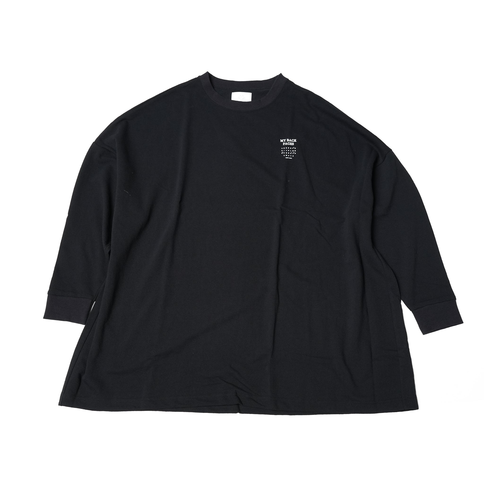 No:SF23AW-26A | Name:Back Pages Relax Pulover | Color:Black【STOF_ストフ】