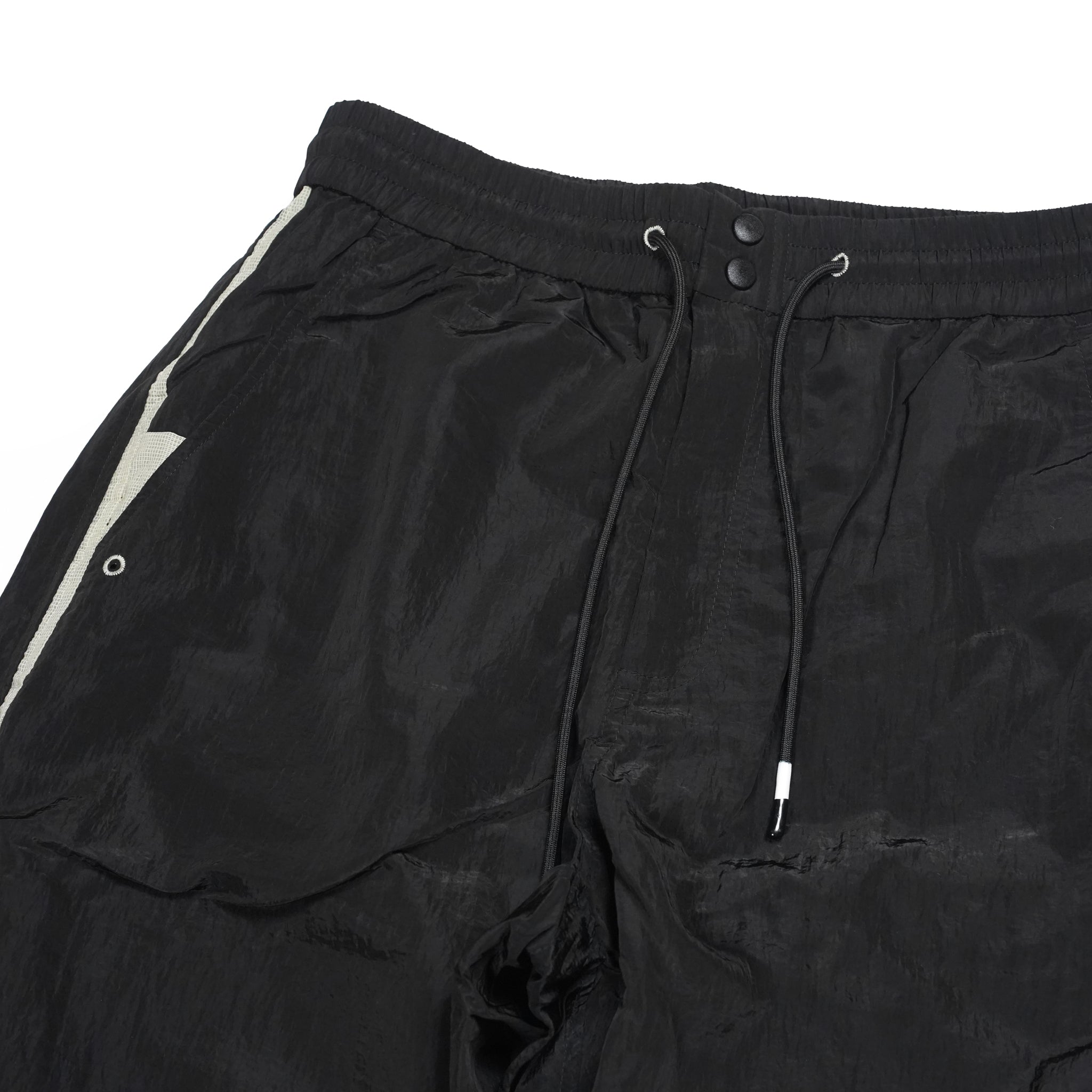 Curvy nylon pants | Color_Black | No_PLA26SSP07-3_Black【PLATEAU STUDIO_プラトー スタジオ】