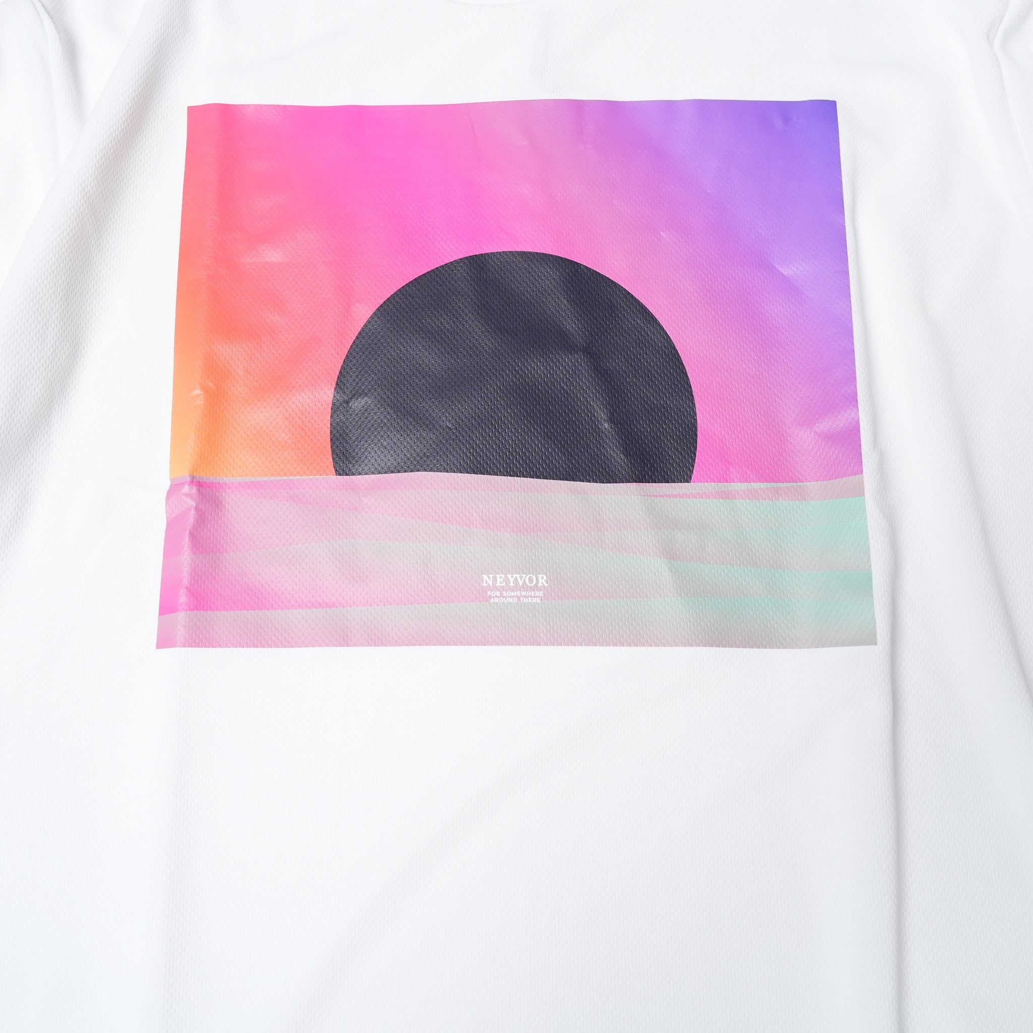 No:NV23AW-13Aa | Name:Dry Comfort L/S Tee/SUNSET | Color:White【NEYVOR_ネイバー】