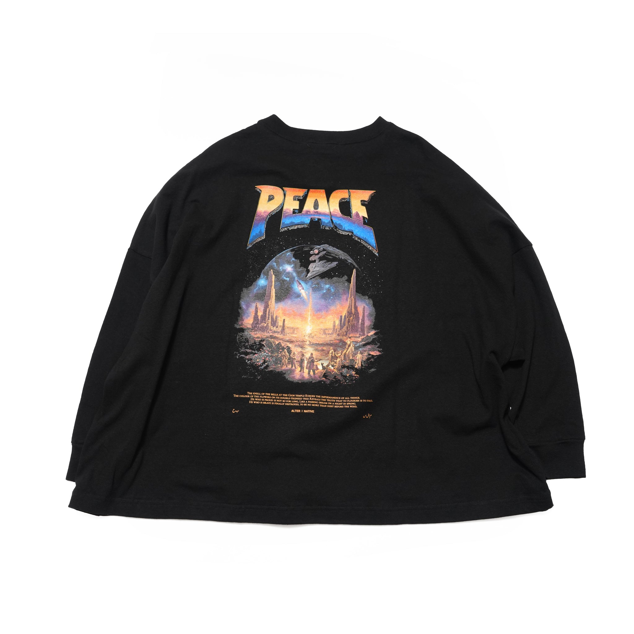 PEACE MAKER L/S Tee – Black | STOF