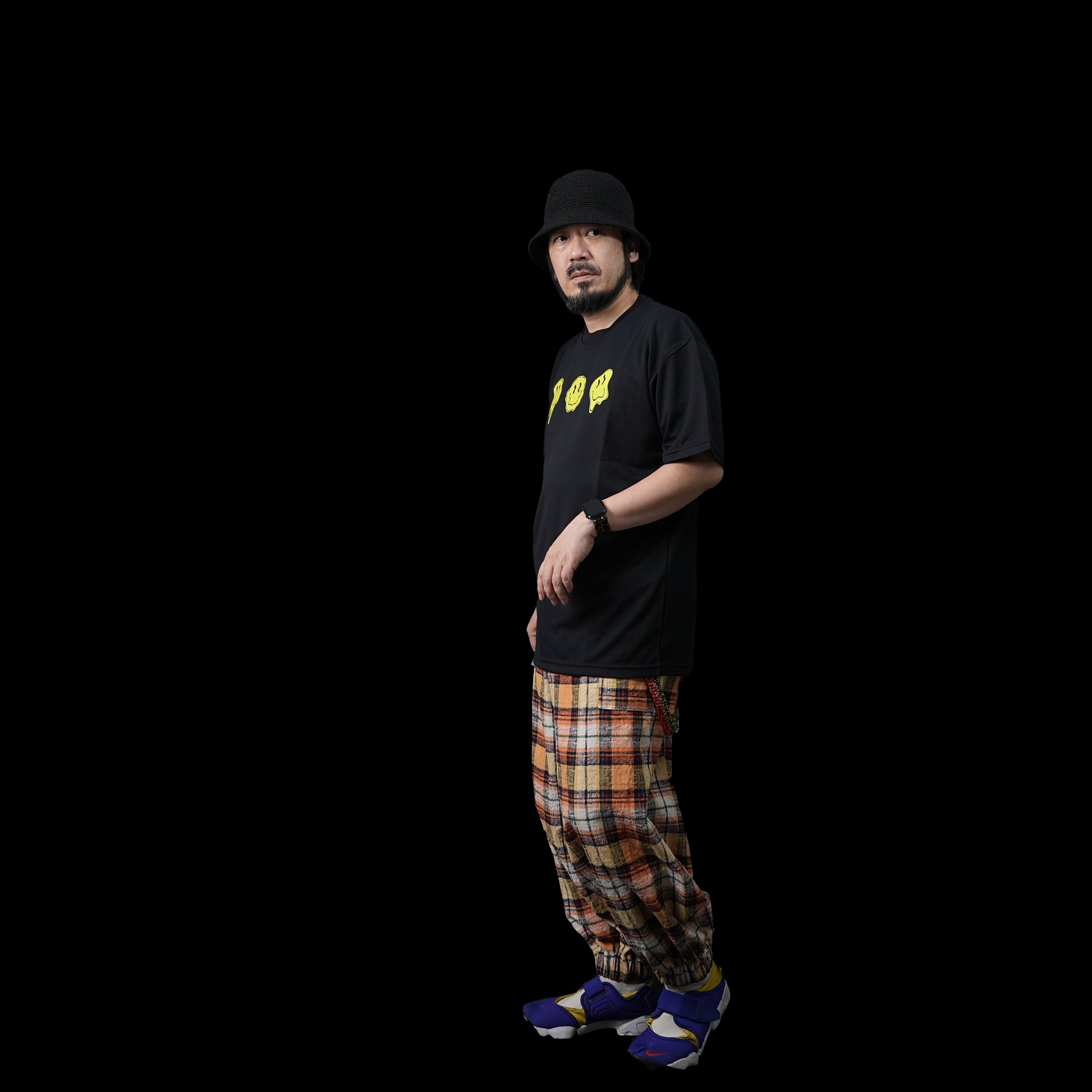 No:NV23AW-14Bb | Name:Dry Comfort Tee/MELT SMILES | Color:Black【NEYVOR_ネイバー】