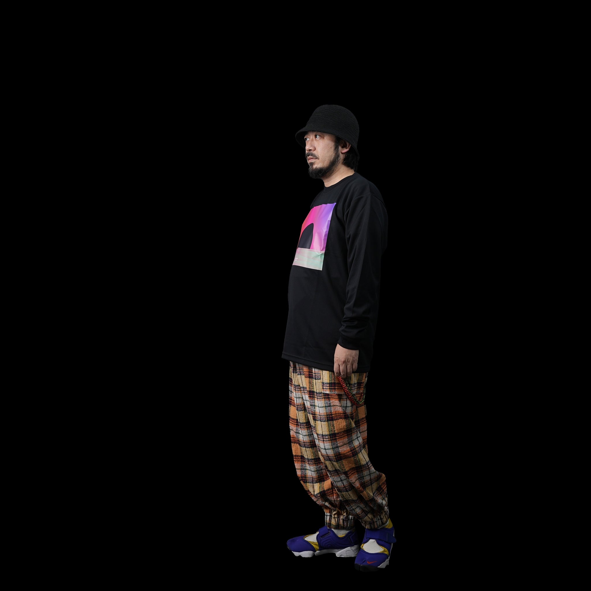 No:NV23AW-13Ab | Name:Dry Comfort L/S Tee/SUNSET | Color:Black【NEYVOR_ネイバー】