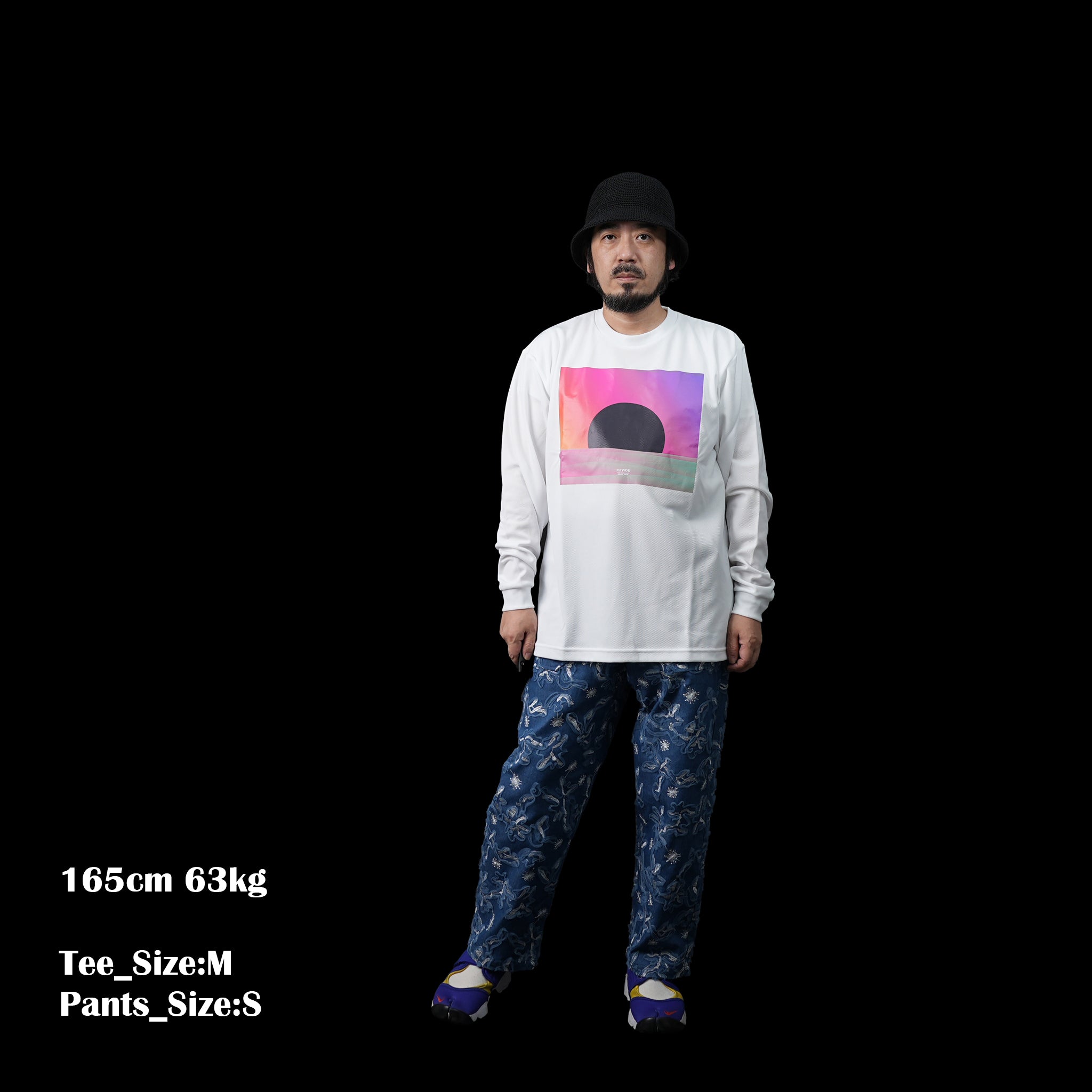No:NV23AW-13Aa | Name:Dry Comfort L/S Tee/SUNSET | Color:White【NEYVOR_ネイバー】