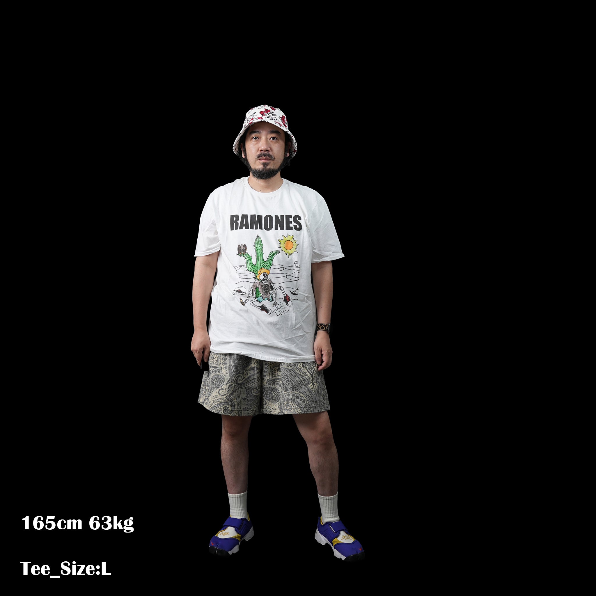 Name:Ramones_Loco Live_Uni_WHT【ROCK OFF】【ネコポス選択可能】