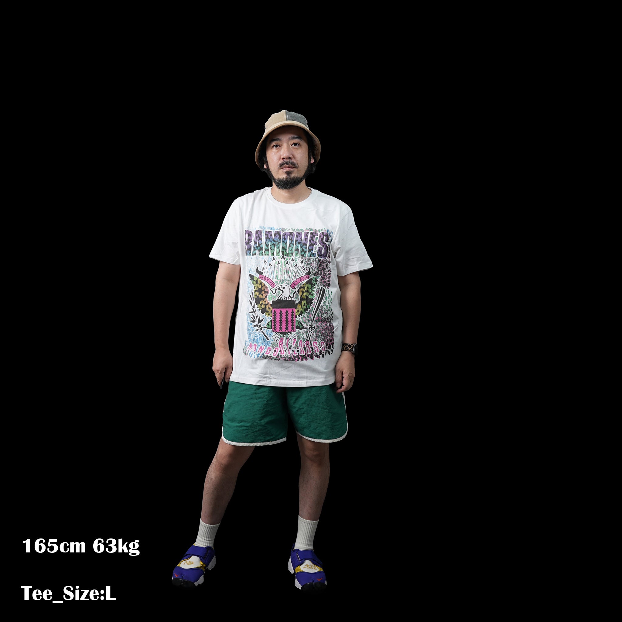 Ramones_Animal Skin_Uni_WHT【ROCK OFF】【ネコポス選択可能】