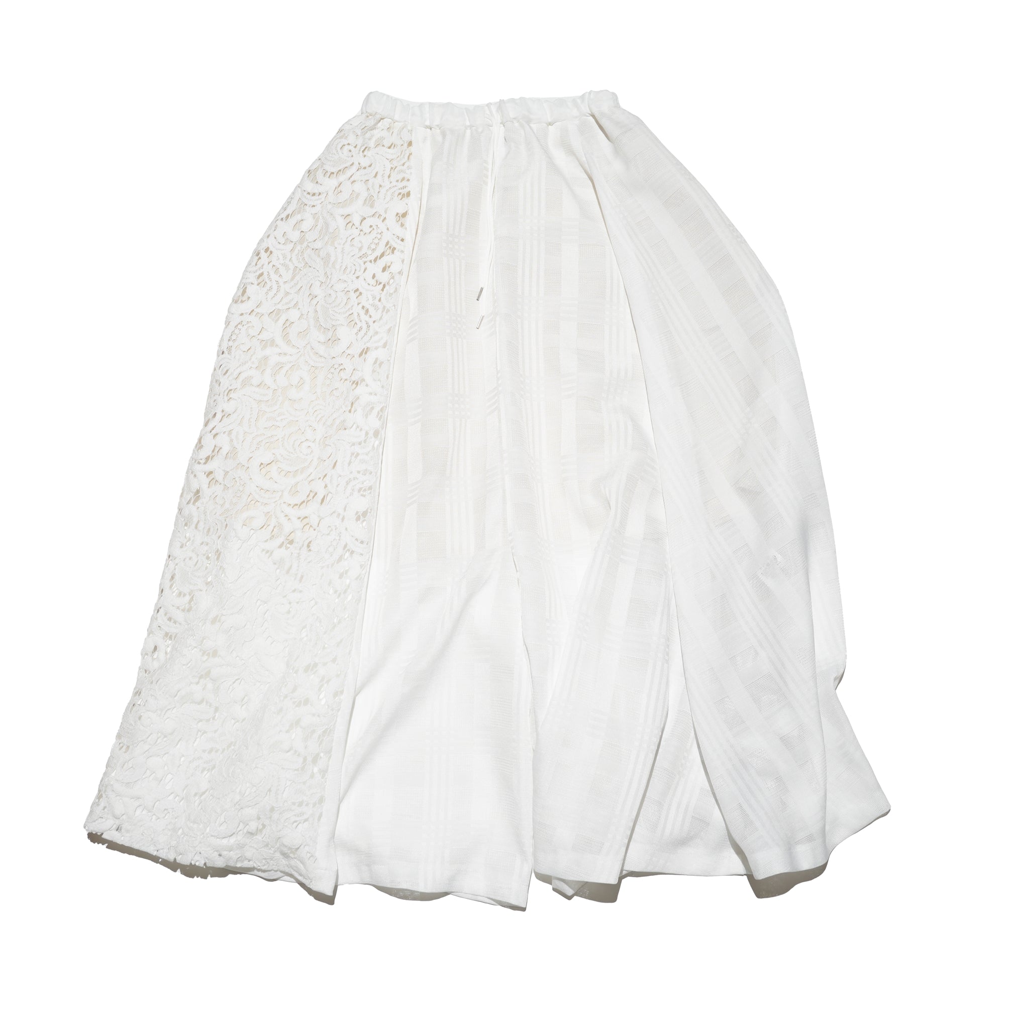 bsd24SS-15A | Skelton Ghost Circular Pants | Color:White【BEDSIDEDRAMA_ベッドサイドドラマ】【archive】