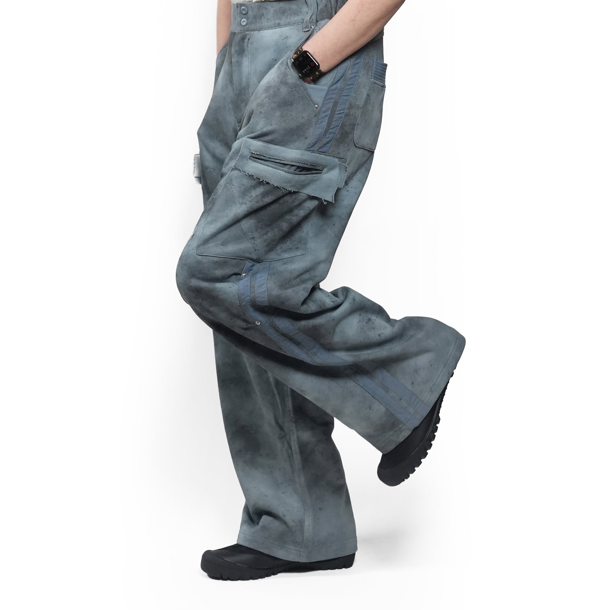 Grunge sweat cargo | Color_Blue | No_PLA26SSP03-2_Blue【PLATEAU STUDIO_プラトー スタジオ】