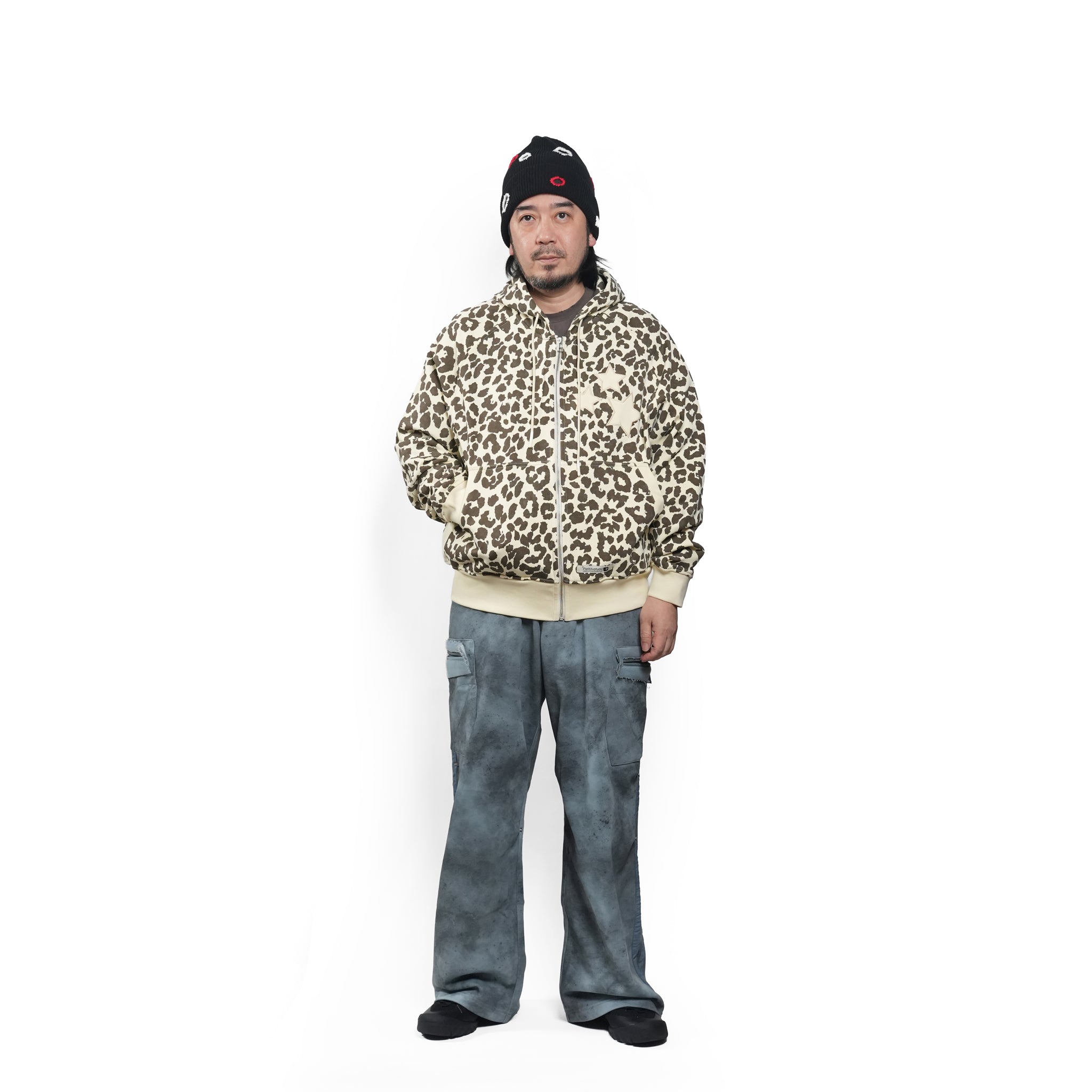 Star zip-up – Leopard | PLATEAU STUDIO