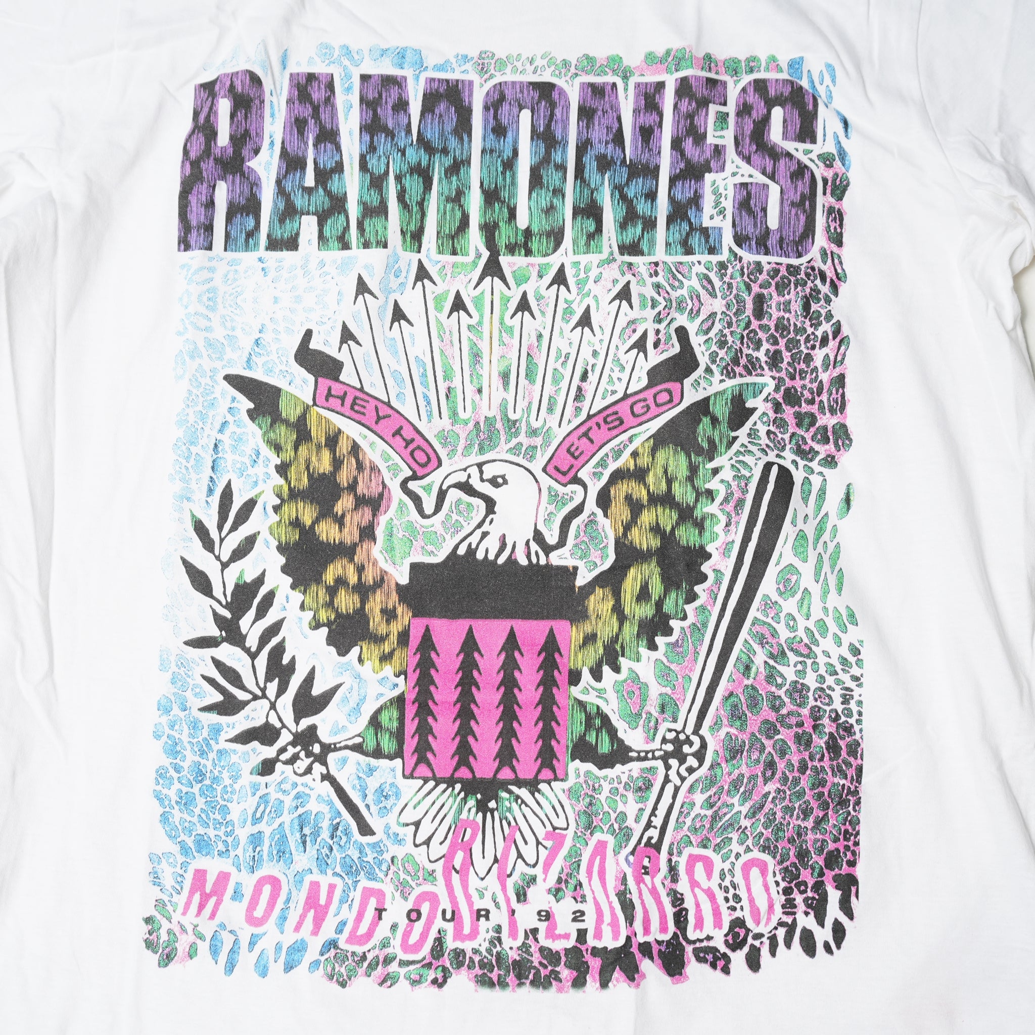 Ramones_Animal Skin_Uni_WHT【ROCK OFF】【ネコポス選択可能】
