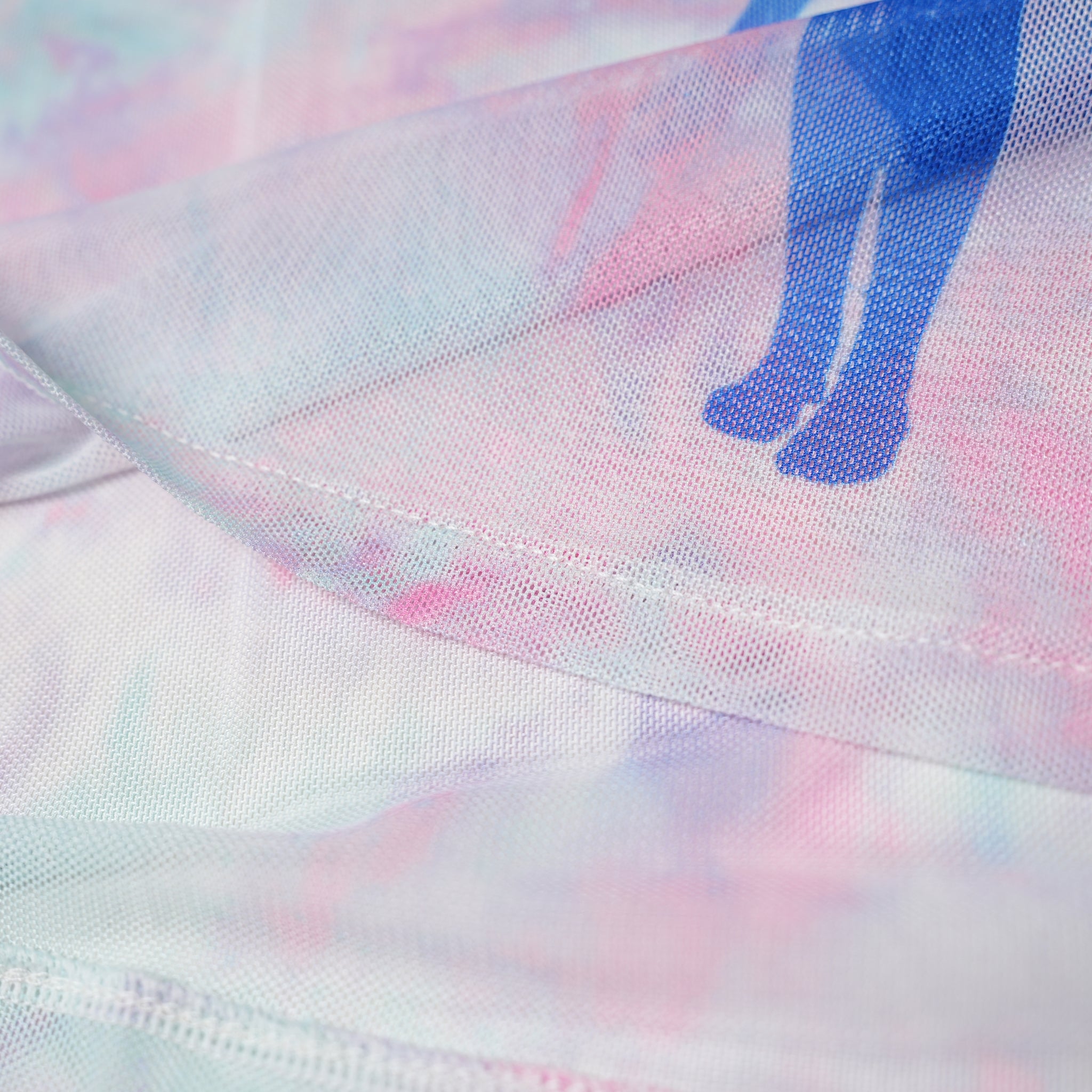 Name:Nirvana_Angelic Blue Mono_Lady_WHT_Mesh Crop【ROCK OFF】【ネコポス選択可能】