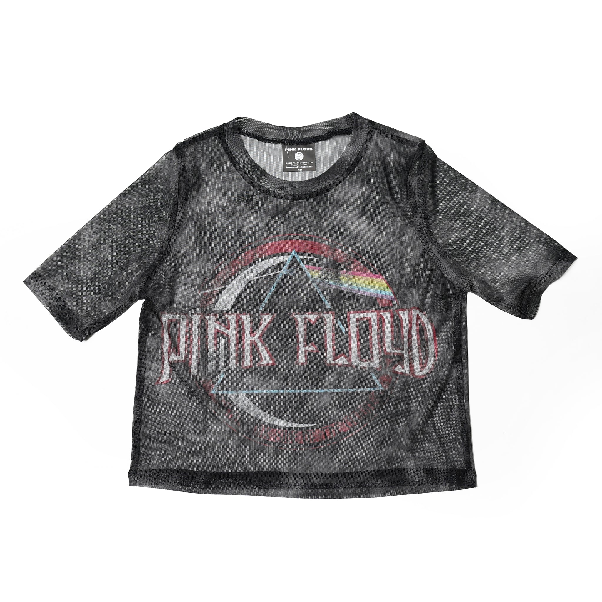 Name:PinkFloyd_Vintage DSOTM Seal_Lady_BL_Mesh Crop【ROCK OFF】【ネコポス選択可能】