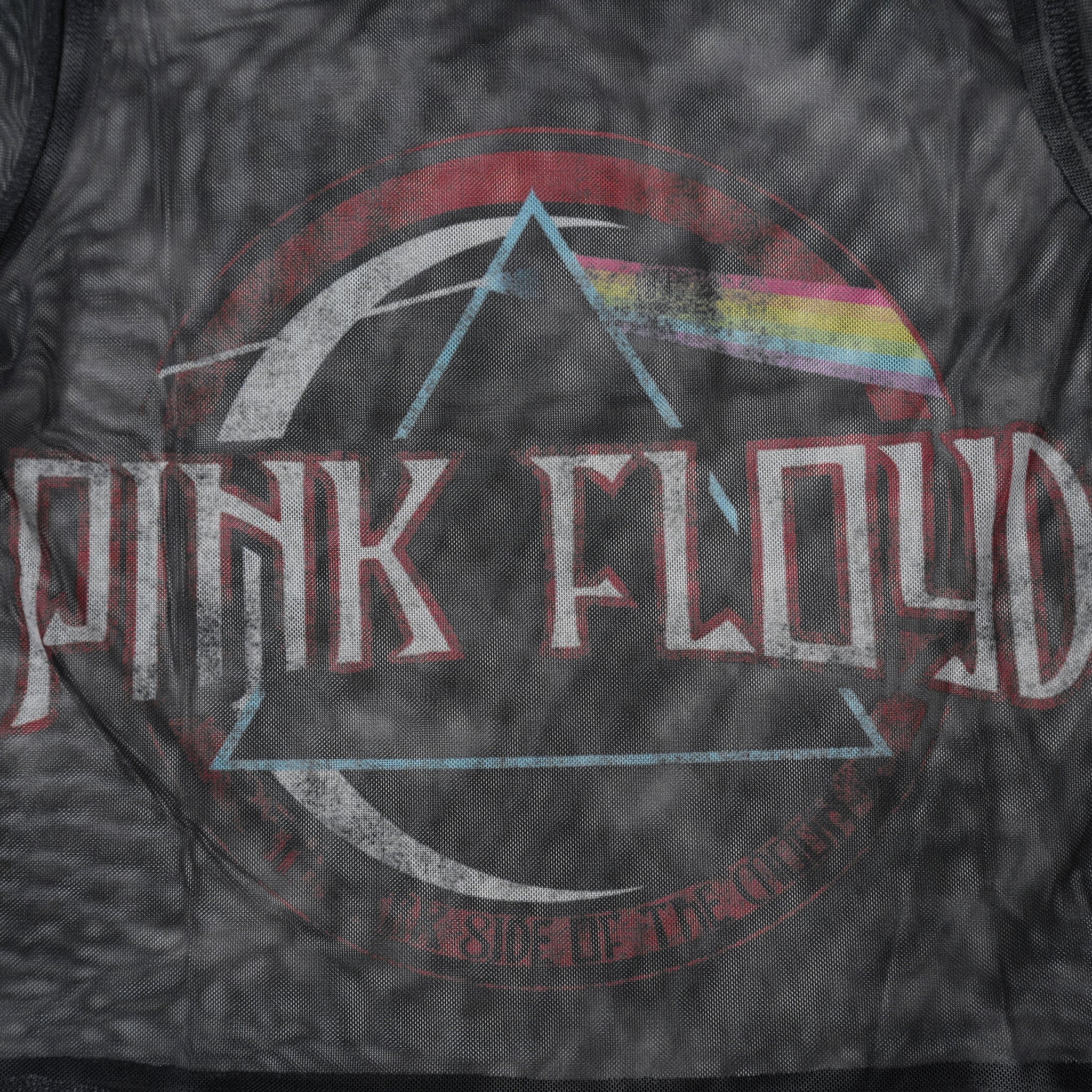 Name:PinkFloyd_Vintage DSOTM Seal_Lady_BL_Mesh Crop【ROCK OFF】【ネコポス選択可能】