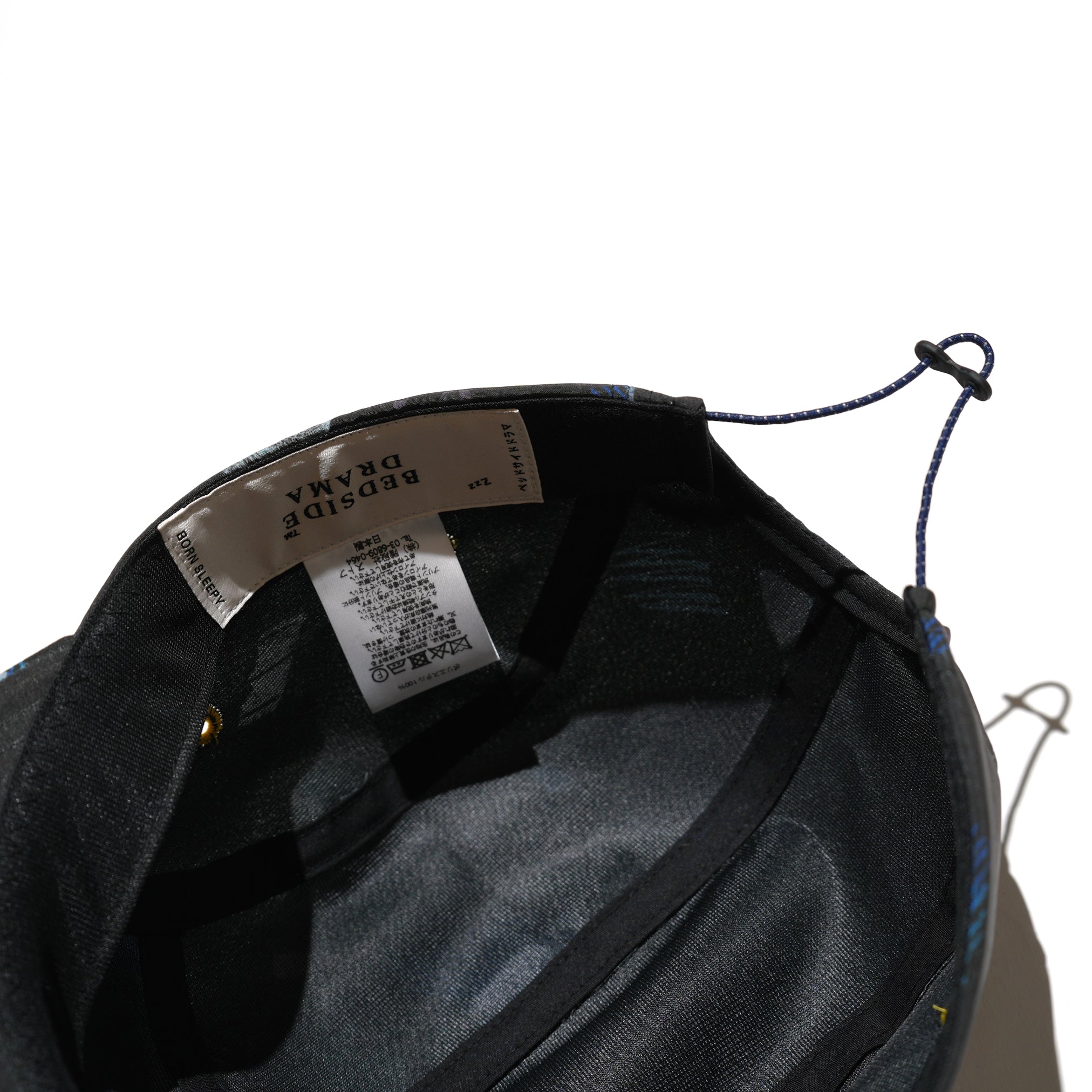 bsd24SS-20B | Poltergeist Jet Cap | Color:Black【BEDSIDEDRAMA_ベッドサイドドラマ】【archive】