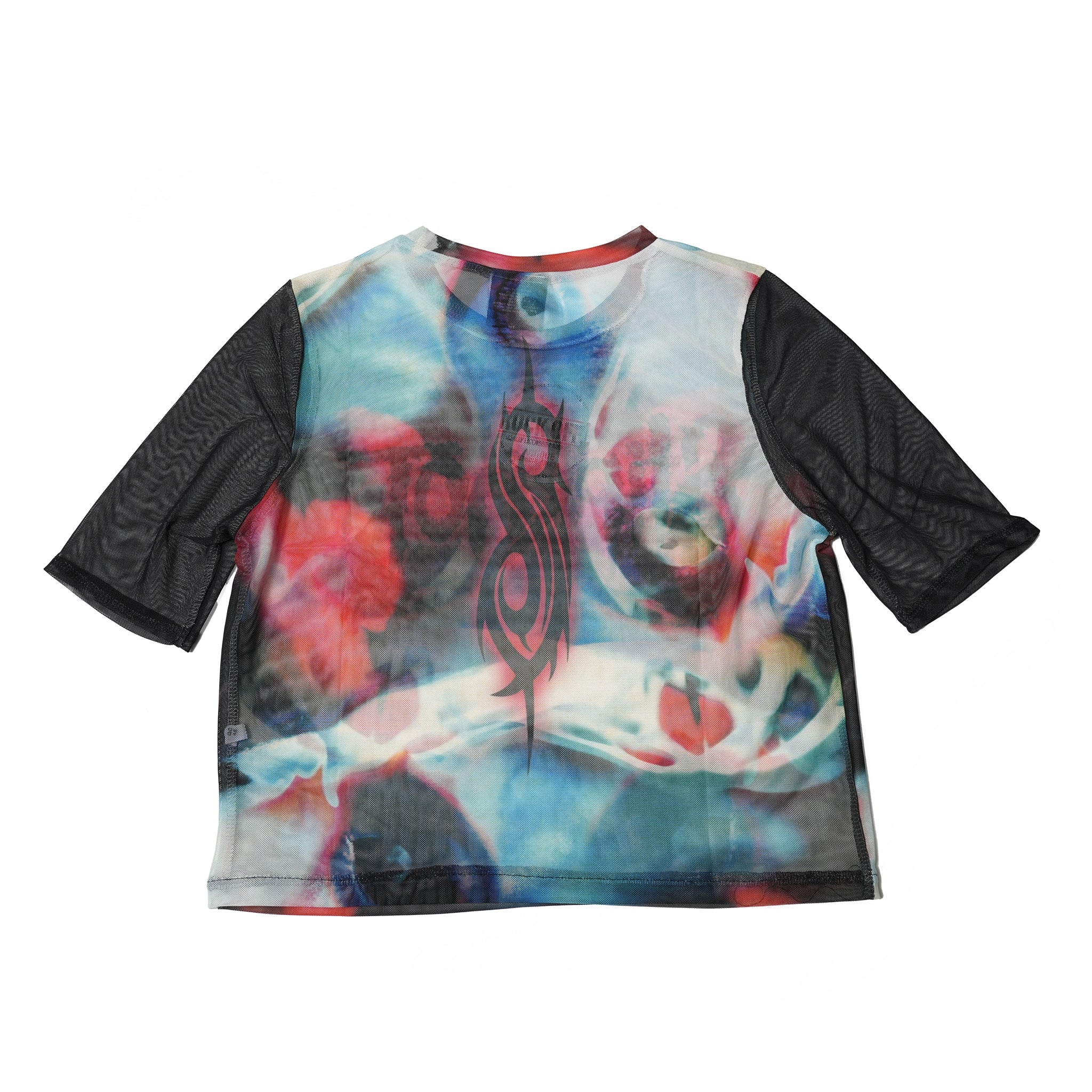 Name:Slipknot_Face & Logo_Lady_BLK_Mesh Crop【ROCK OFF】【ネコポス選択可能】