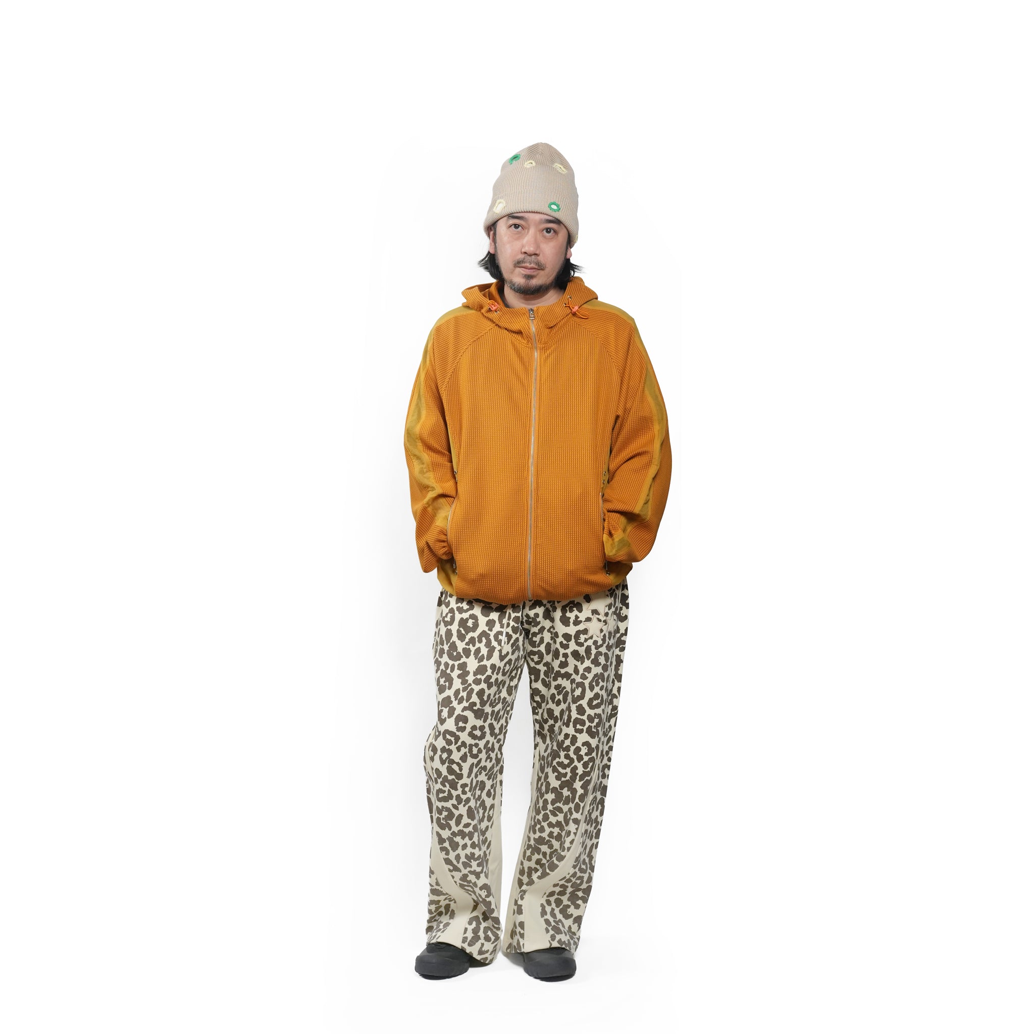 Waffle runner jacket | Color_Orange | No_PLA26SSJ07-2_Orange【PLATEAU STUDIO_プラトー スタジオ】