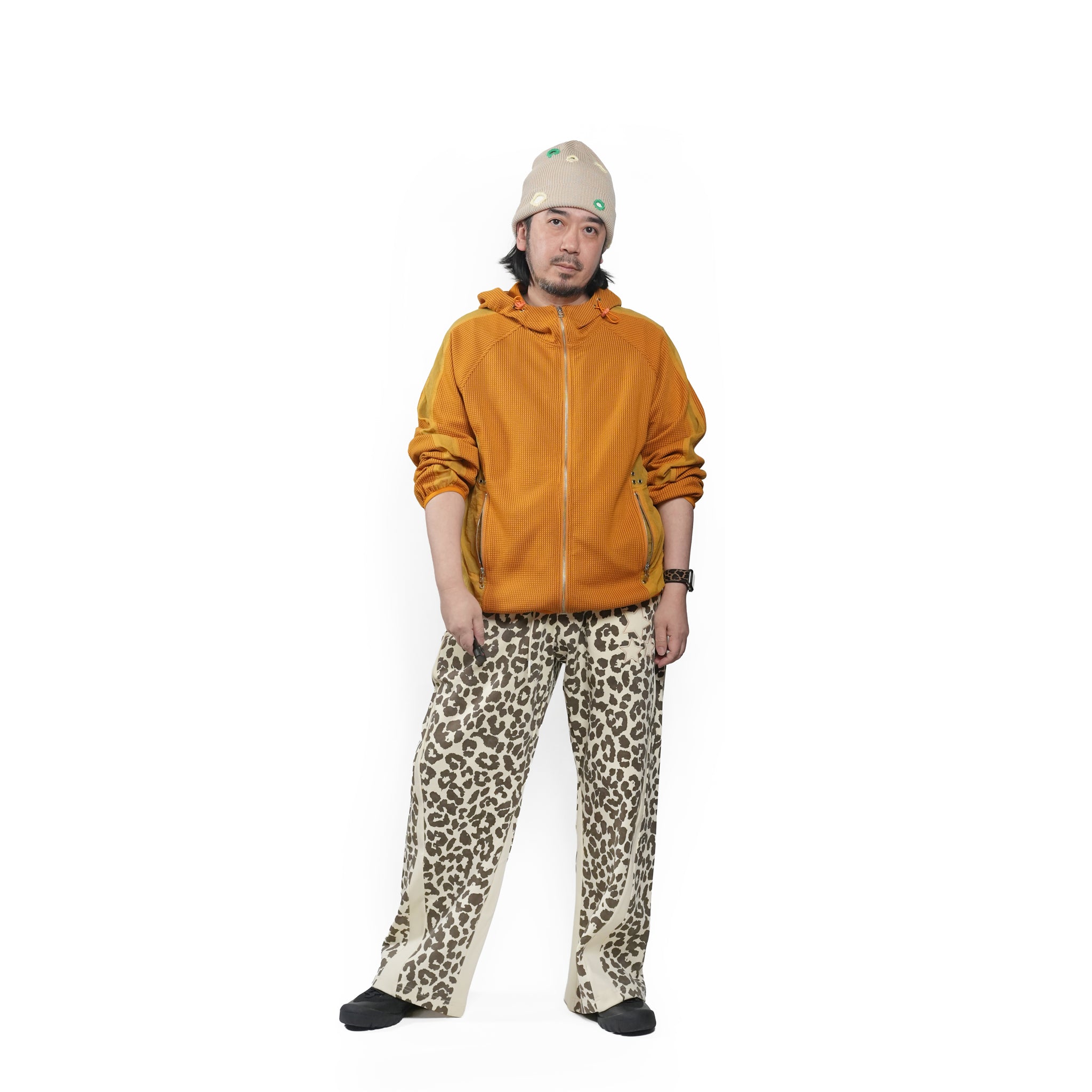 Waffle runner jacket | Color_Orange | No_PLA26SSJ07-2_Orange【PLATEAU STUDIO_プラトー スタジオ】