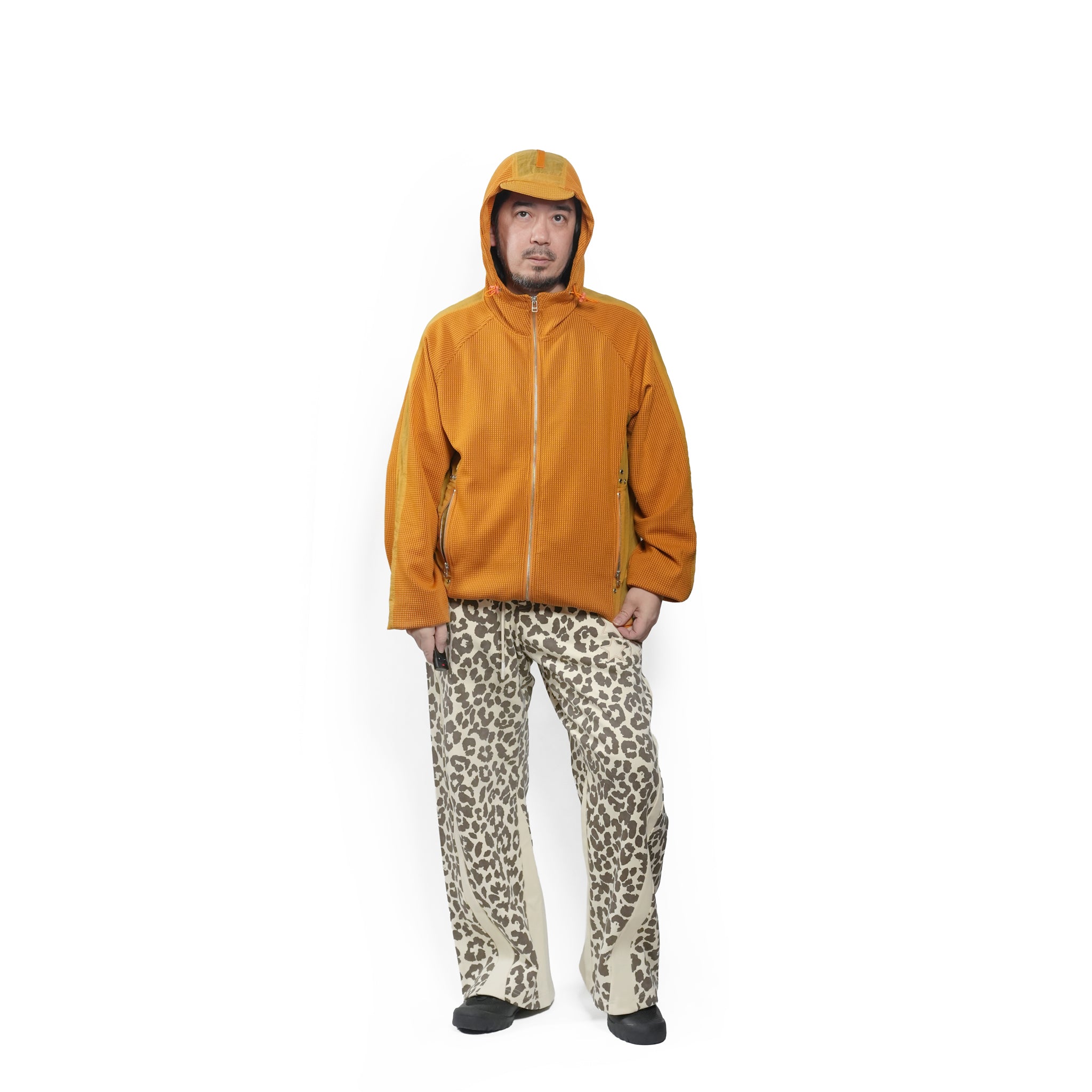 Waffle runner jacket | Color_Orange | No_PLA26SSJ07-2_Orange【PLATEAU STUDIO_プラトー スタジオ】