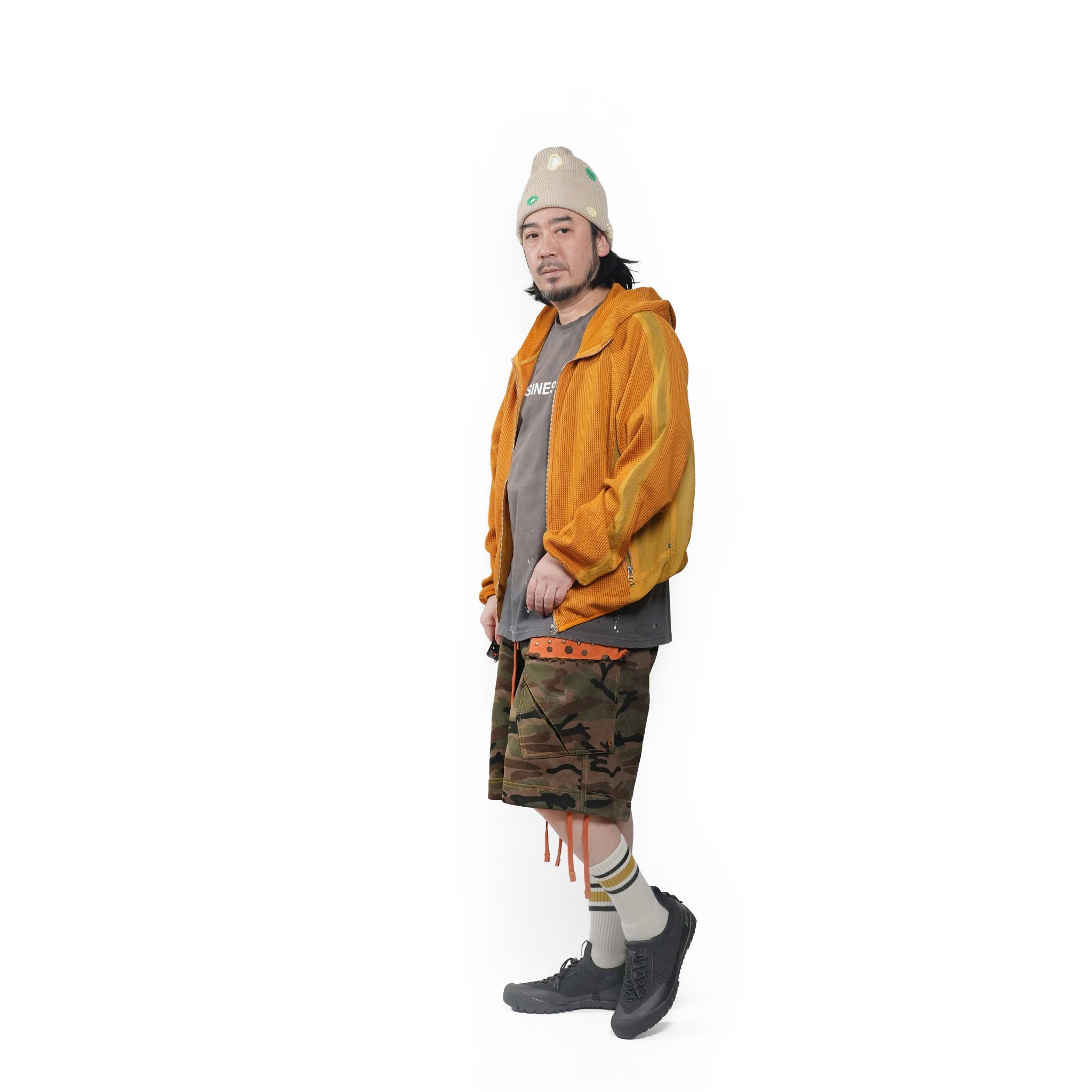 Camo sweat shorts – Washed Camo | PLATEAU STUDIO