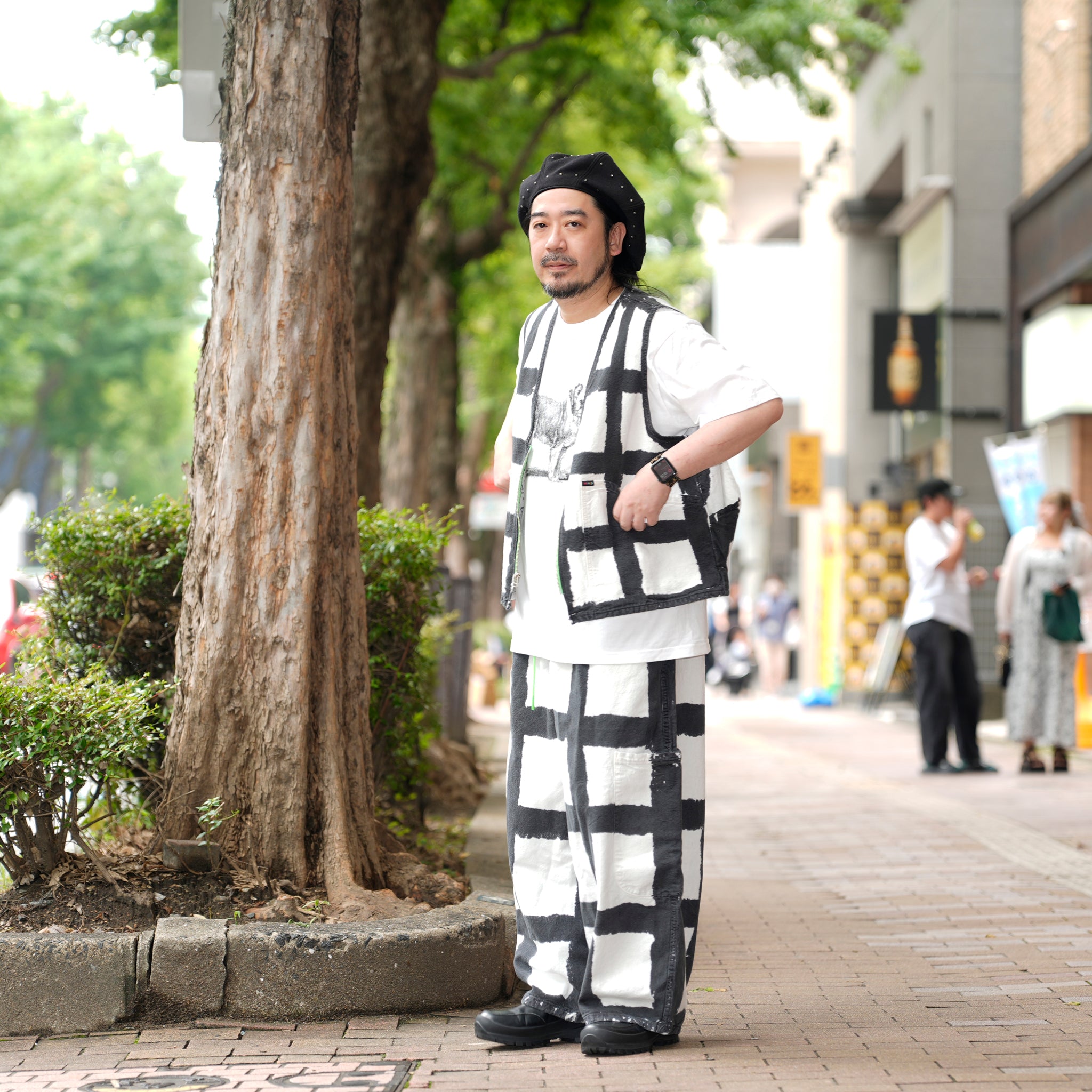 Licorice Check Chef Pant | Meals Clothing