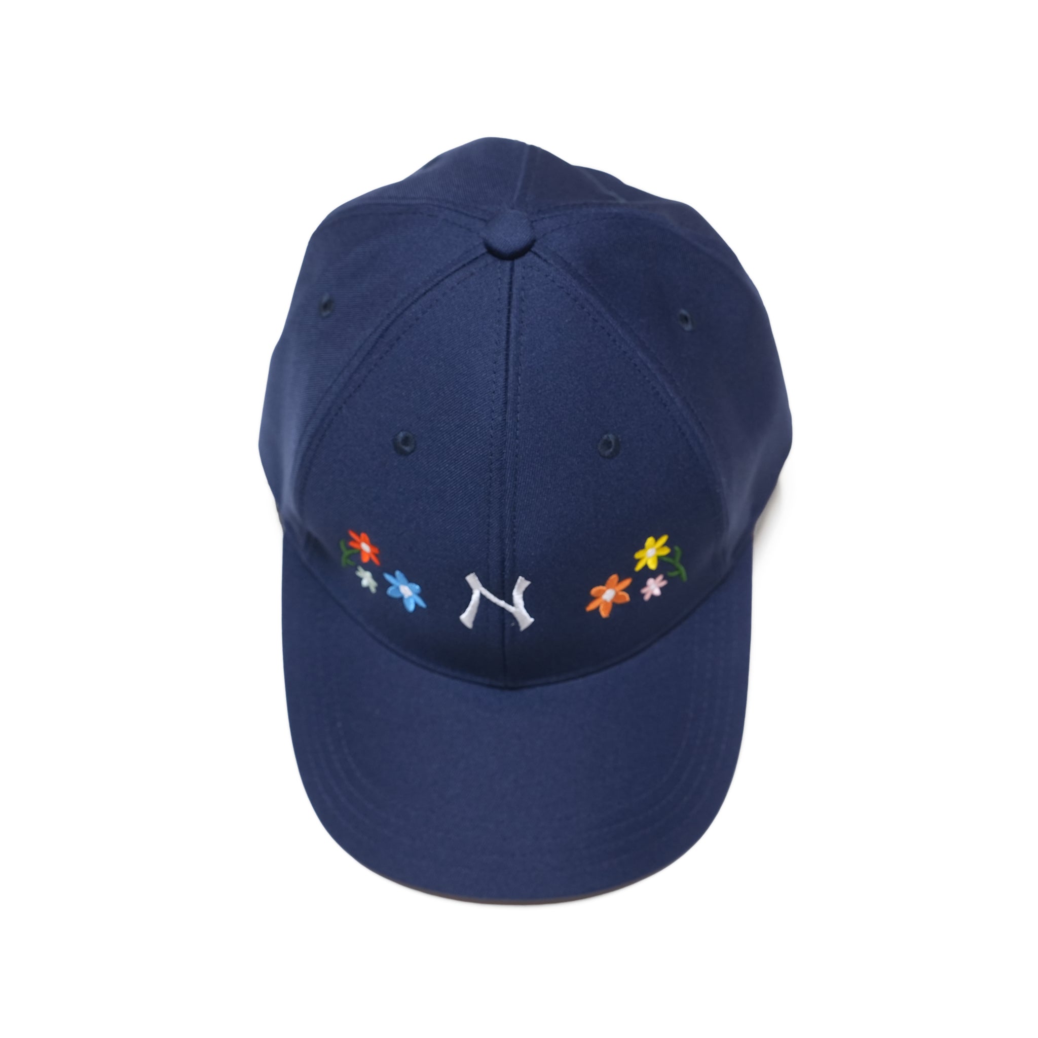Mini Logo Flower Cap – Navy | NICK GEAR