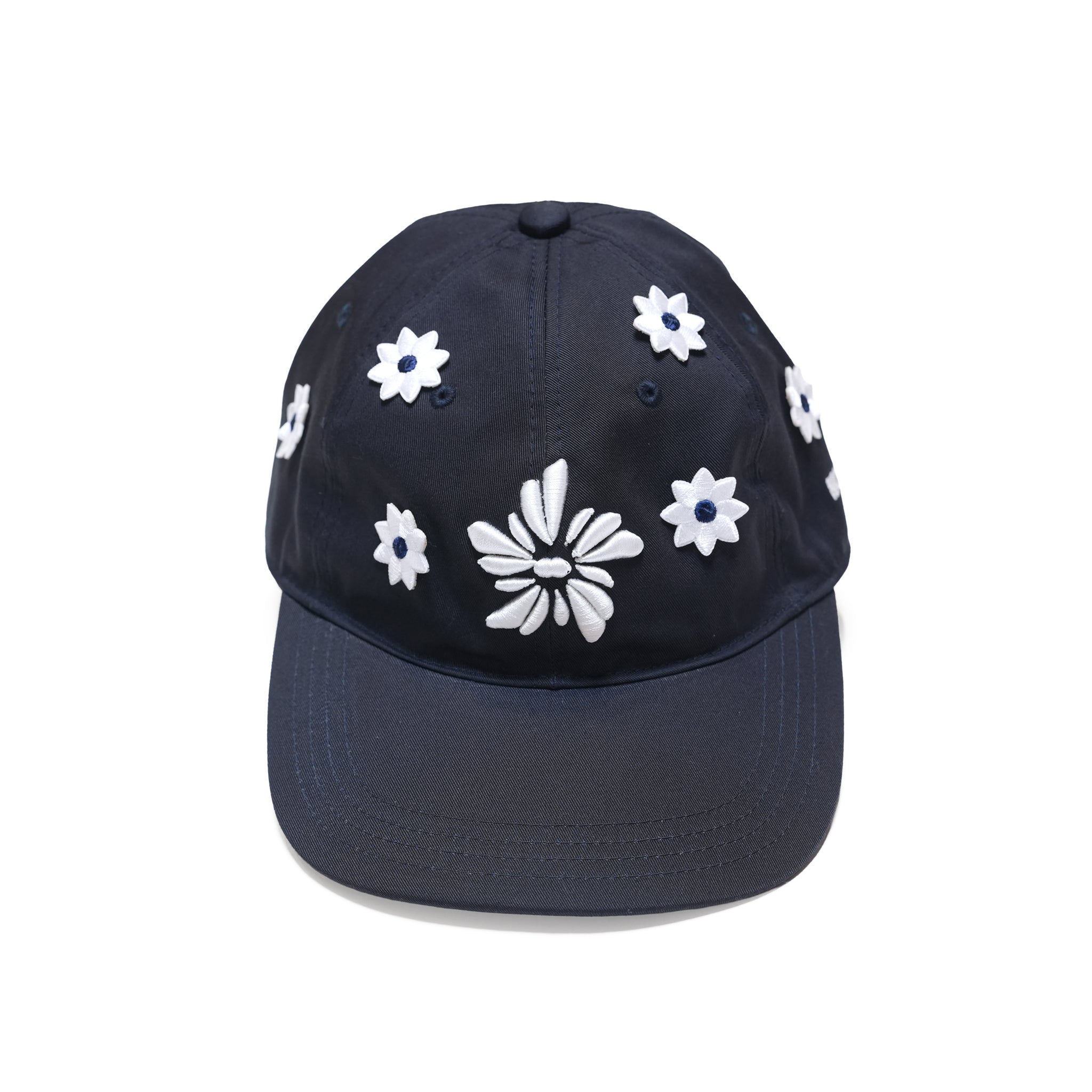 3D Flower Logo Cap – Navy | NICK GEAR
