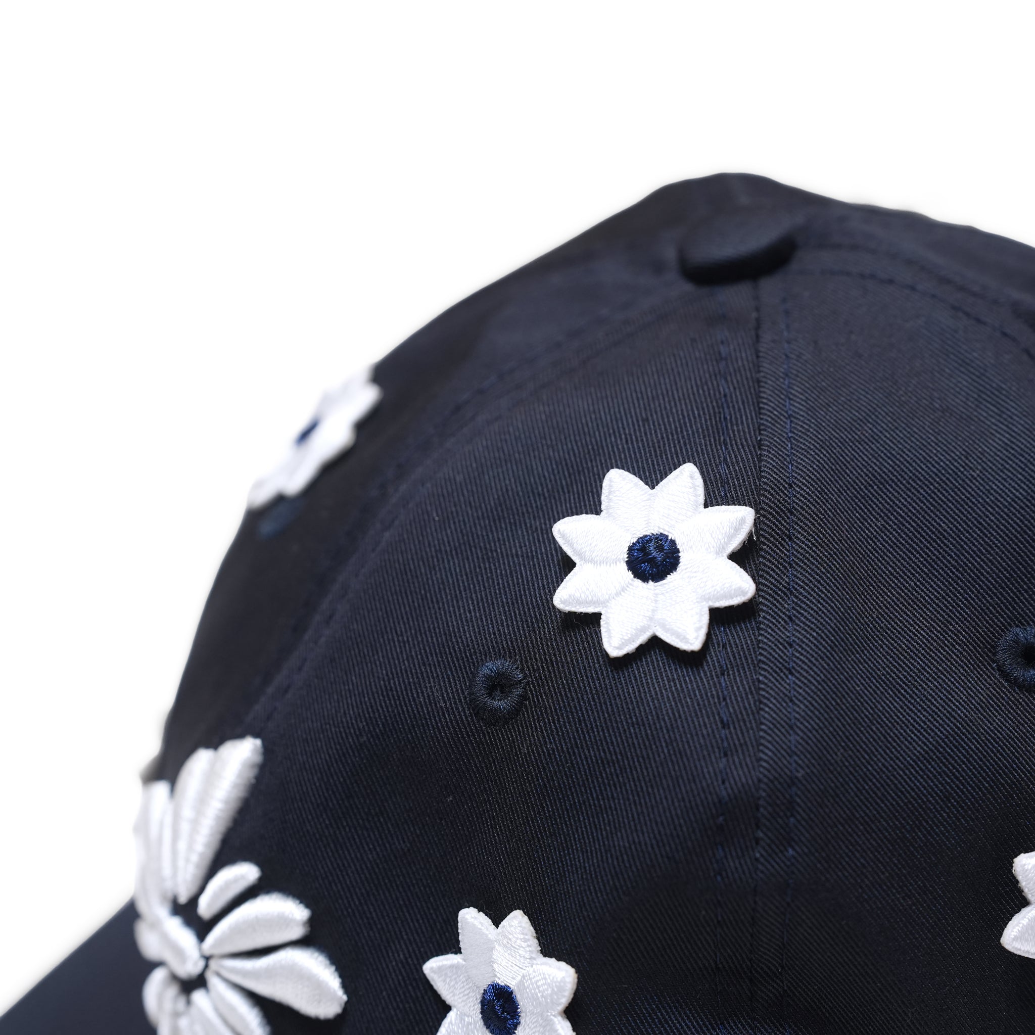3D Flower Logo Cap – Navy | No_26S-11_Navy | NICK GEAR