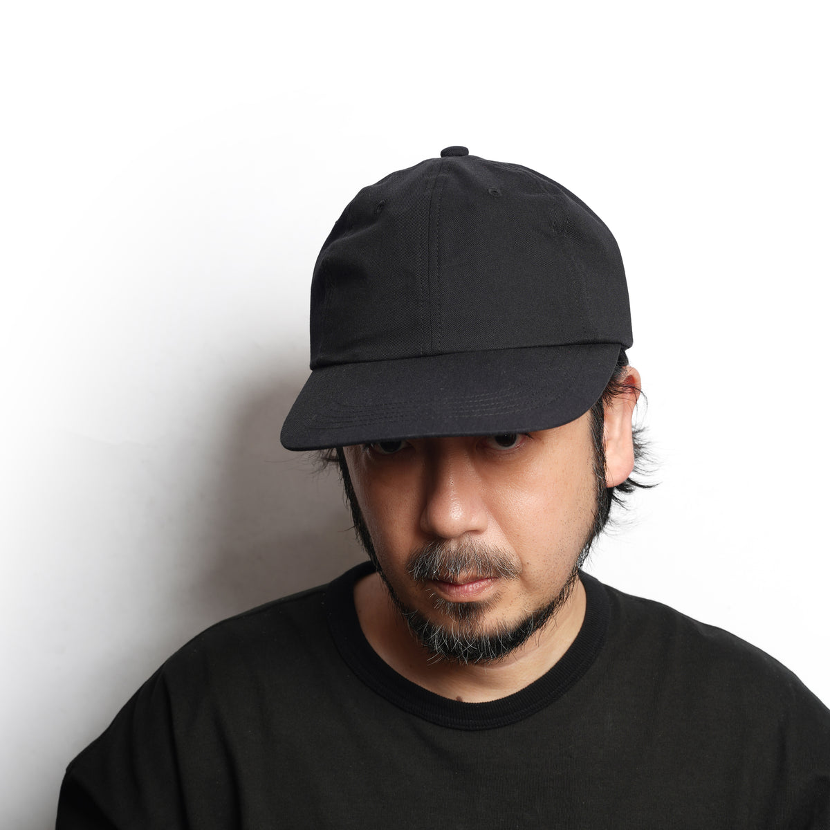 6 PANEL LONG BRIM CAP – Black(Plane) | SHARE THE FANTASY