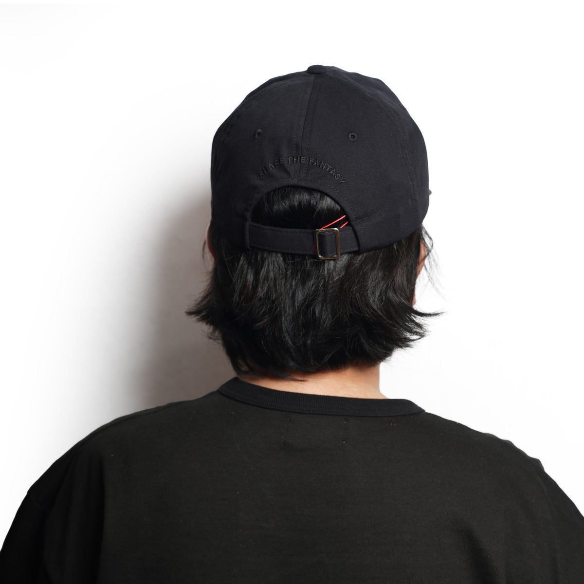 6 PANEL LONG BRIM CAP – Black(Plane) | SHARE THE FANTASY